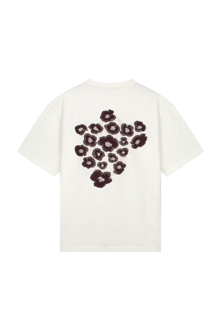 AMPÈRE AUGUST REGULAR TEE FLOWER PATCH | WHITE