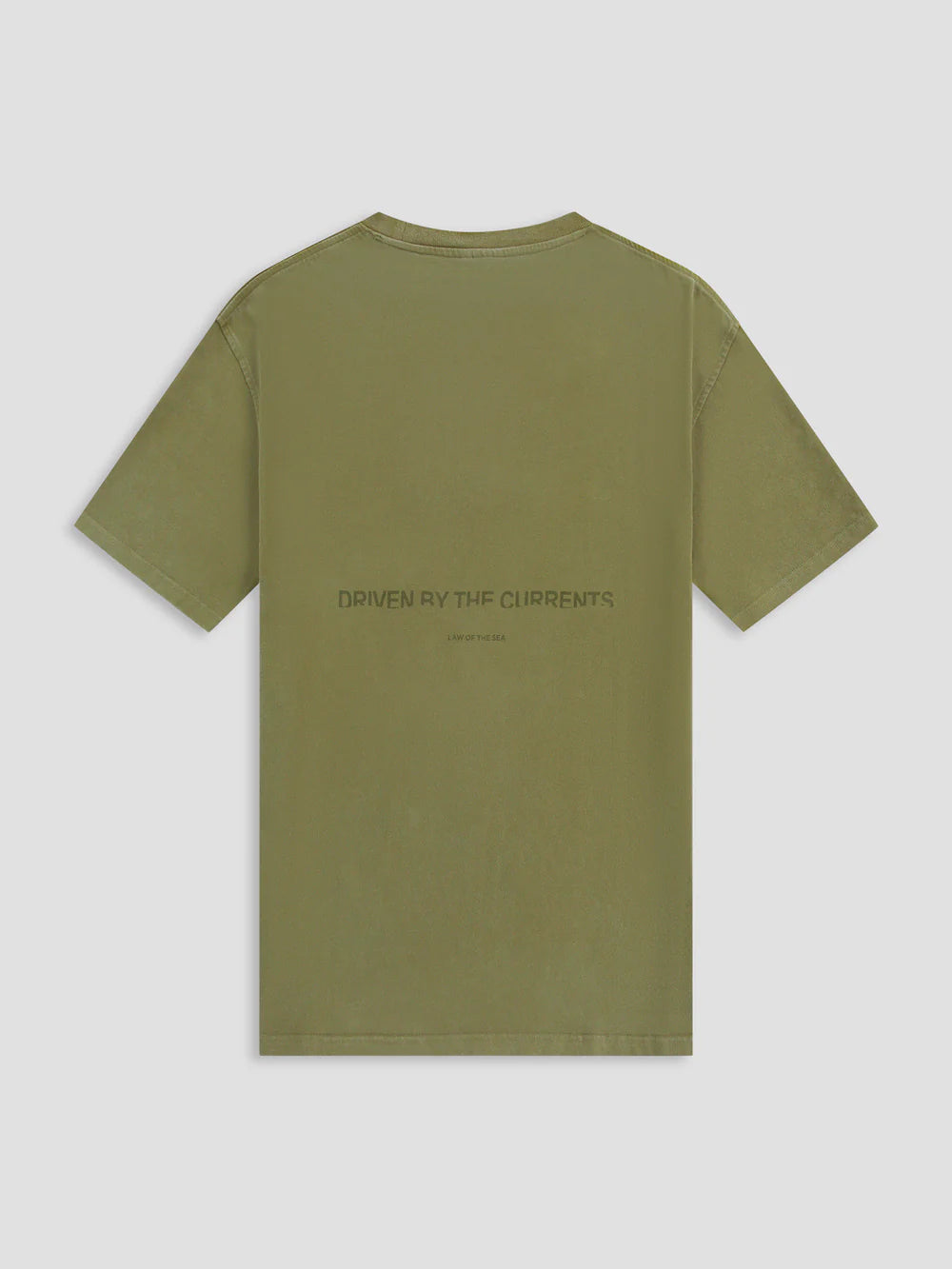 AQUALIS GARMENT DYED T-SHIRT Martine Olive