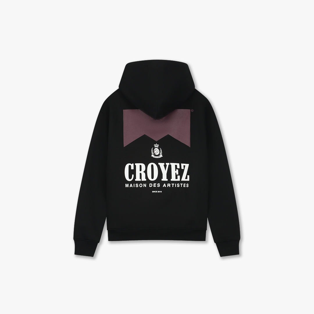 Croyez Maison Fumes Zip Hoodie Black