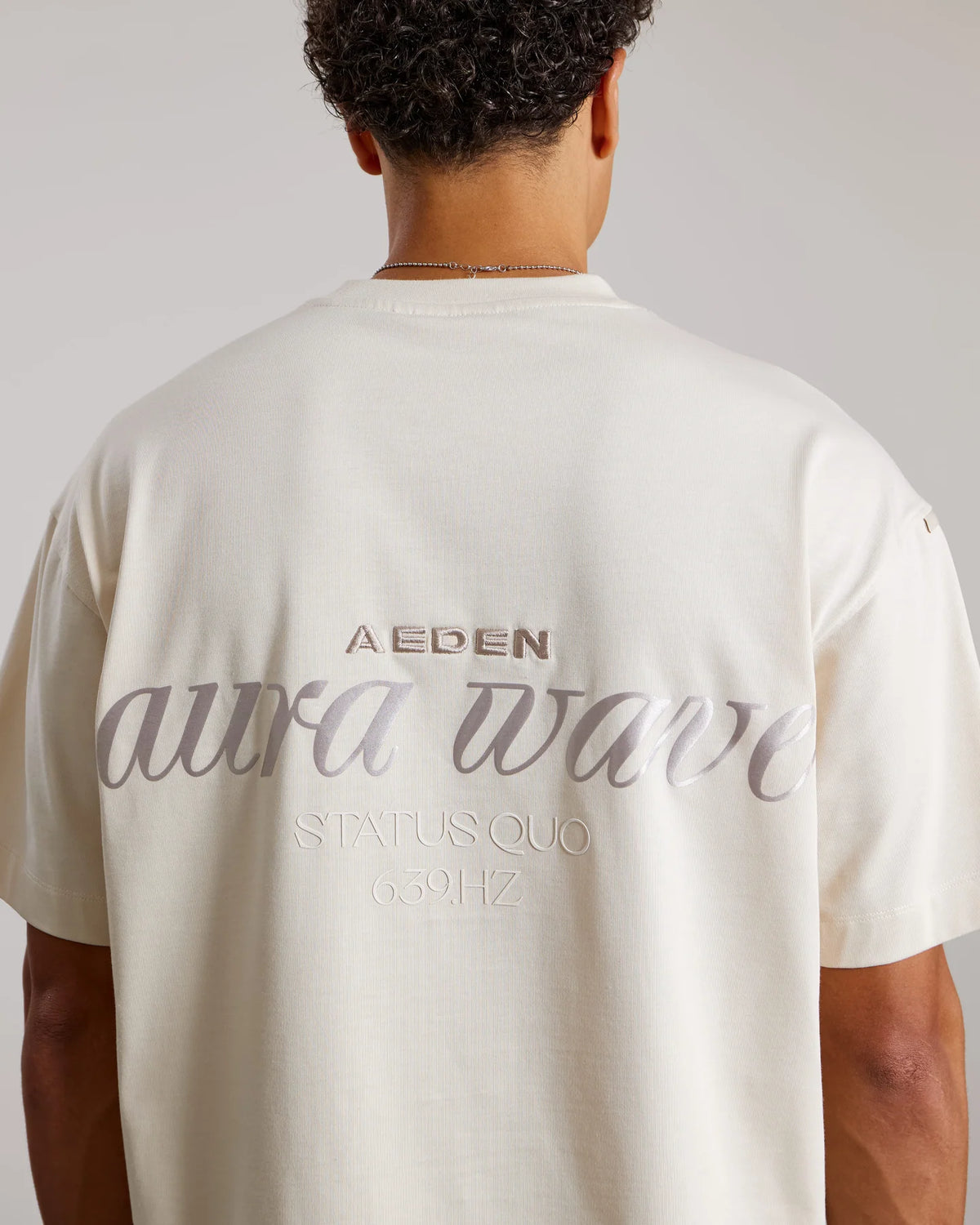 AEDEN DAX TEE | WHITE CAP GREY
