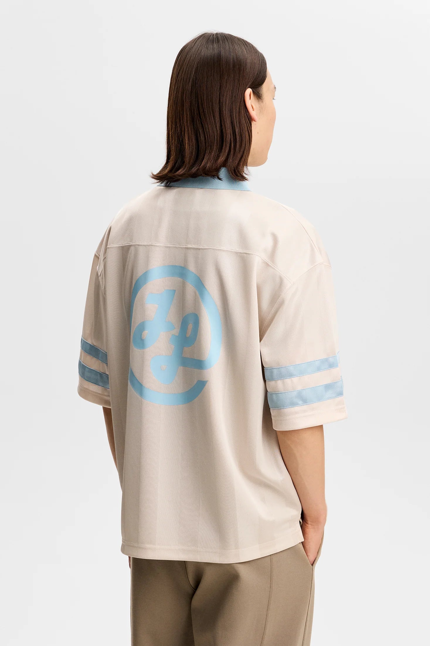 J.LINDEBERG Rusty Printed Polo Moonbeam