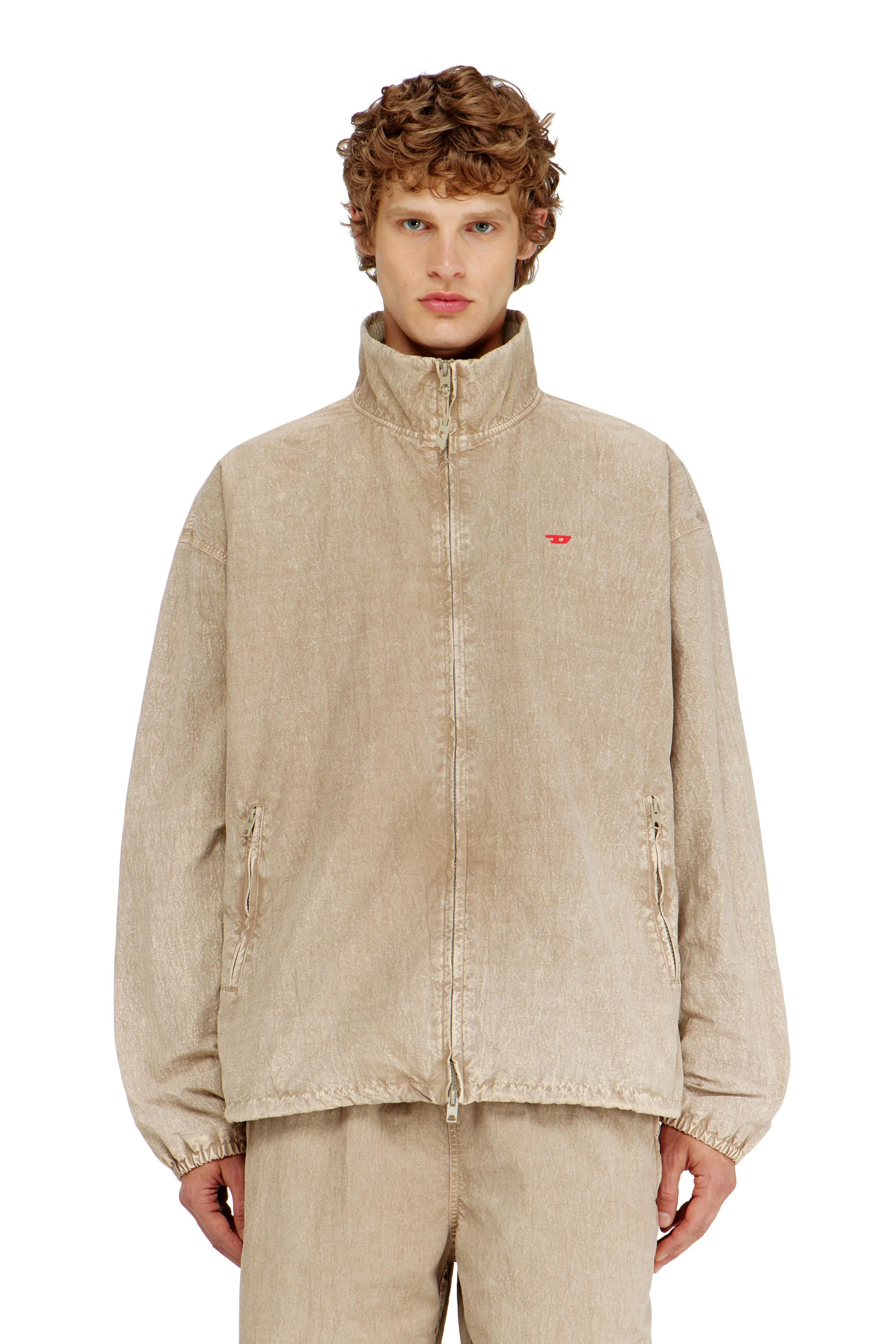 DIESEL Treated Taslan Jacket With Treated Finish
