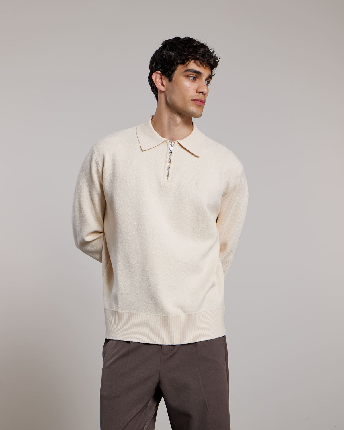 AEDEN SABLE SWEATER | WHITE CAP GREY
