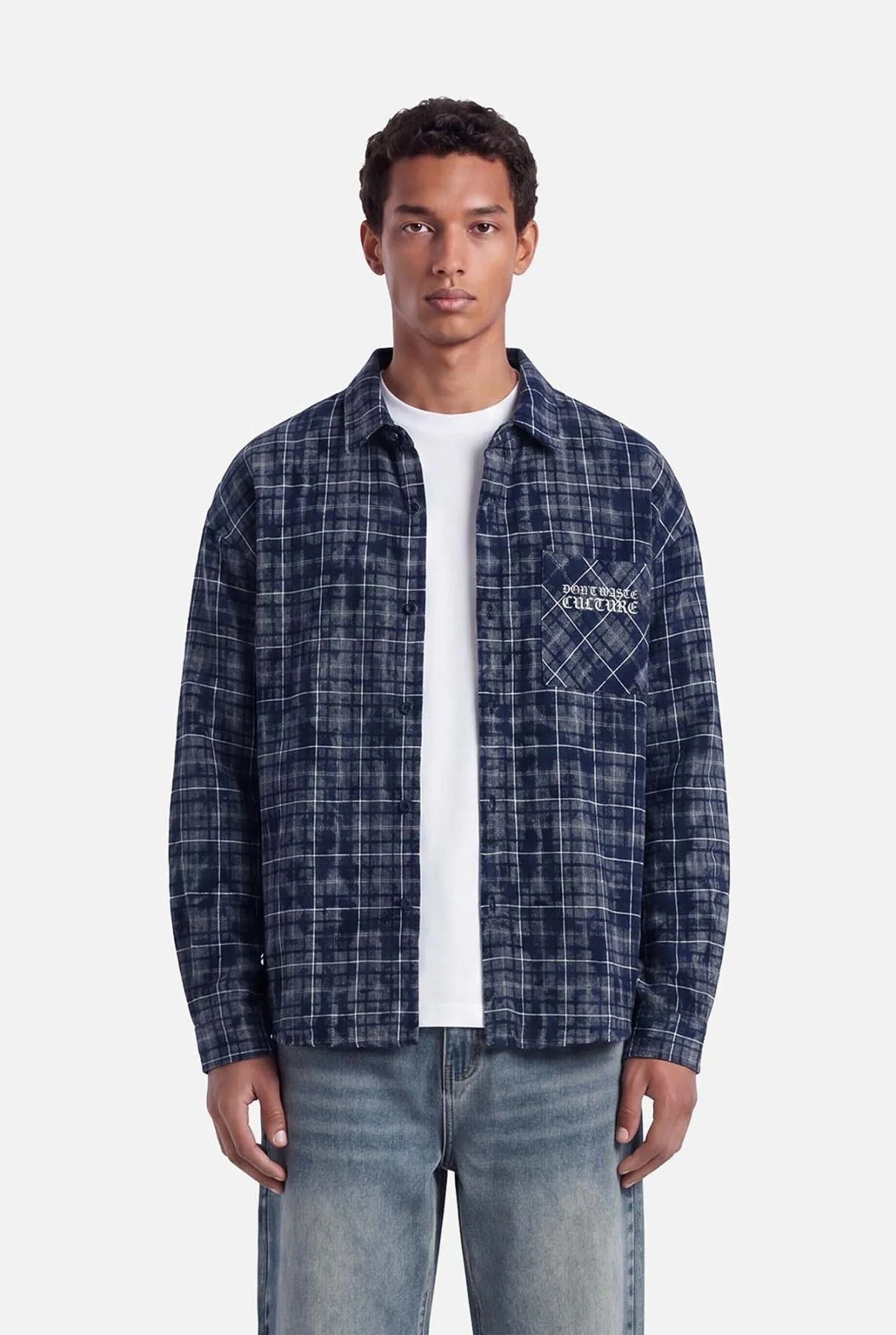 DON’T WASTE CULTURE LEVI OVERSHIRT | BLUE
