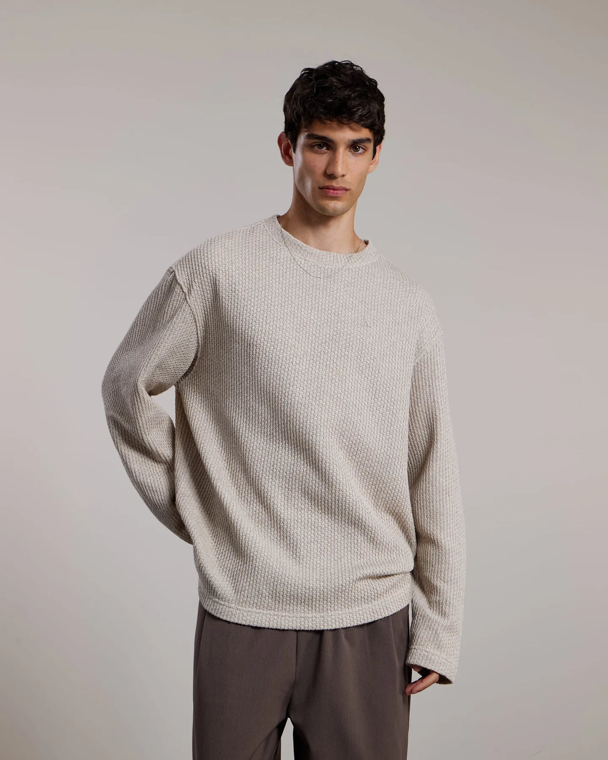 AEDEN JAYDEN LS TEE | SAND