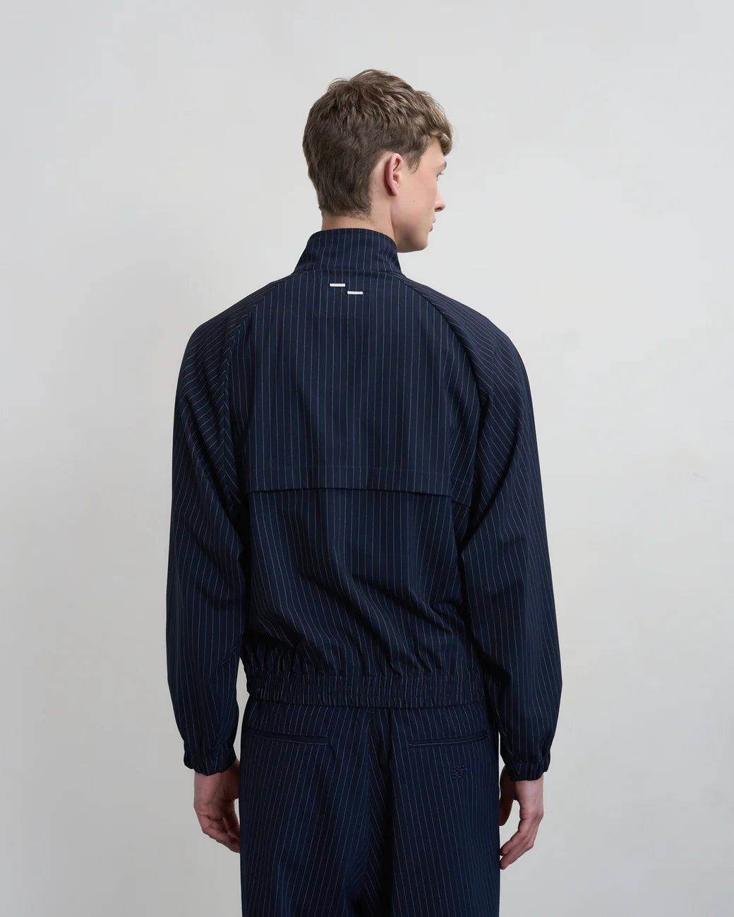 FILLING PIECES Track Jacket Pinstripe Blue