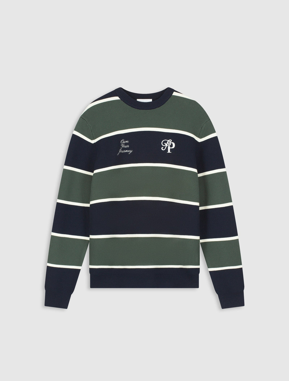 PURE PATH STRIPED KNIT SWEATER | Black