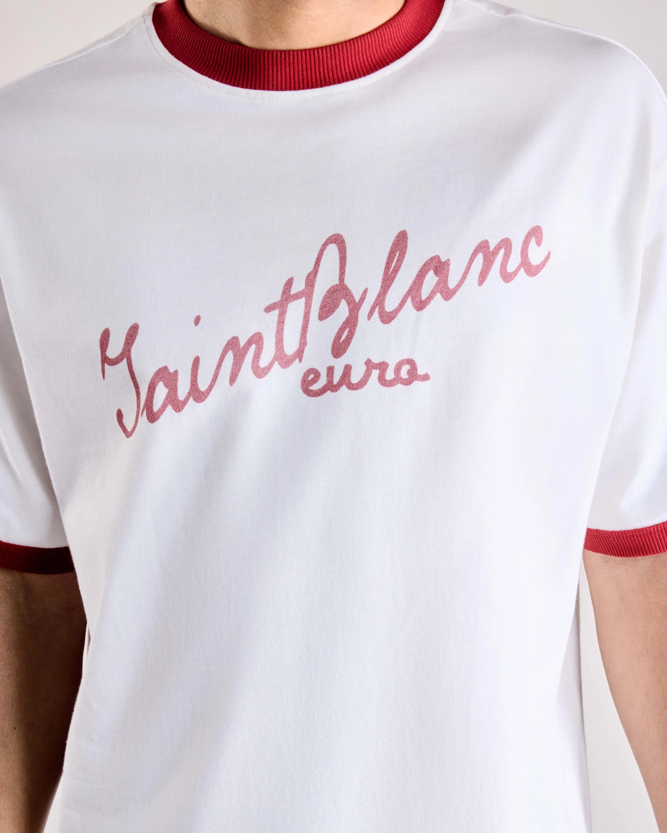 SAINT BLANC SCRIBBLE RINGER T-SHIRT White