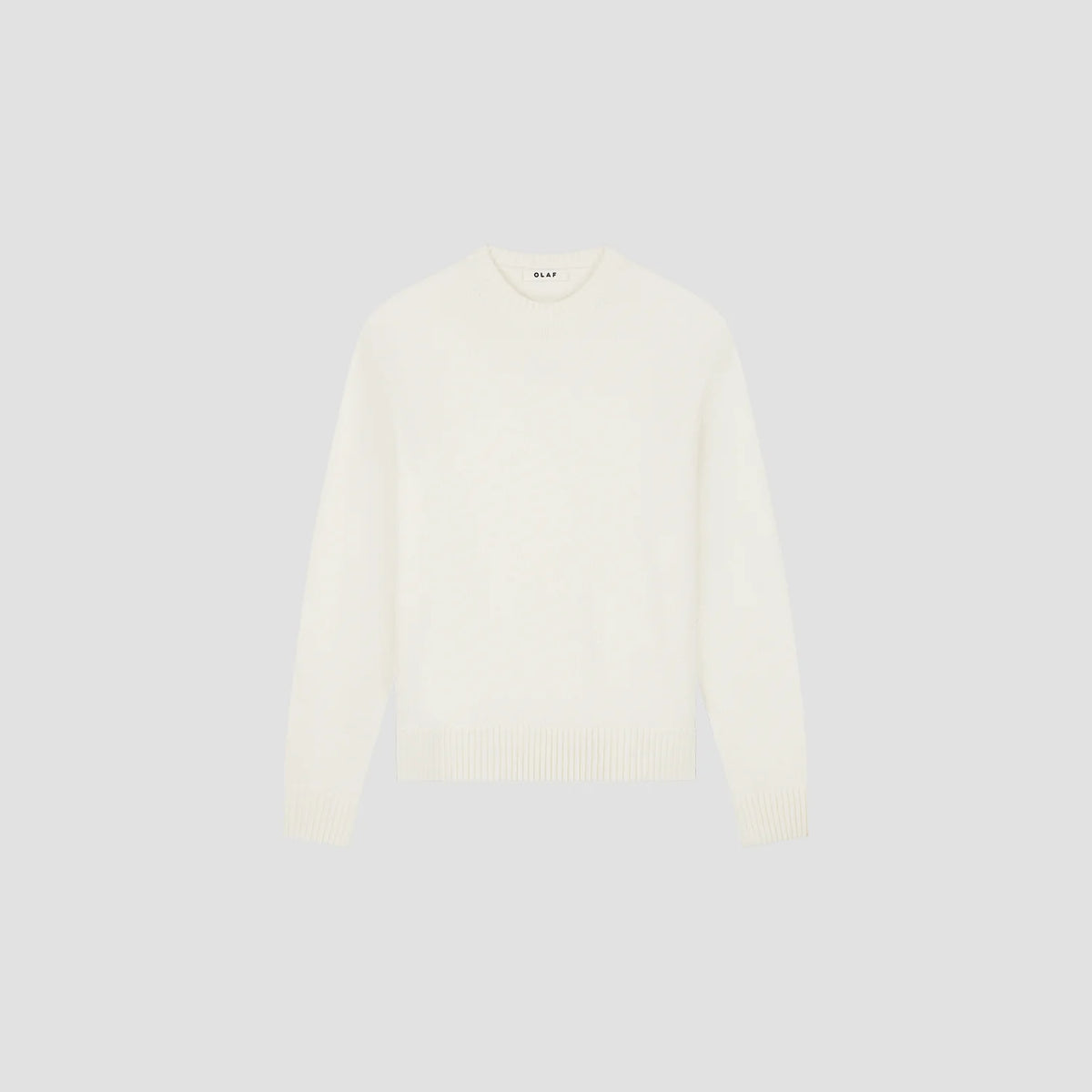 OLAF ESSENTIAL KNITTED CREWNECK Off White /Mulch