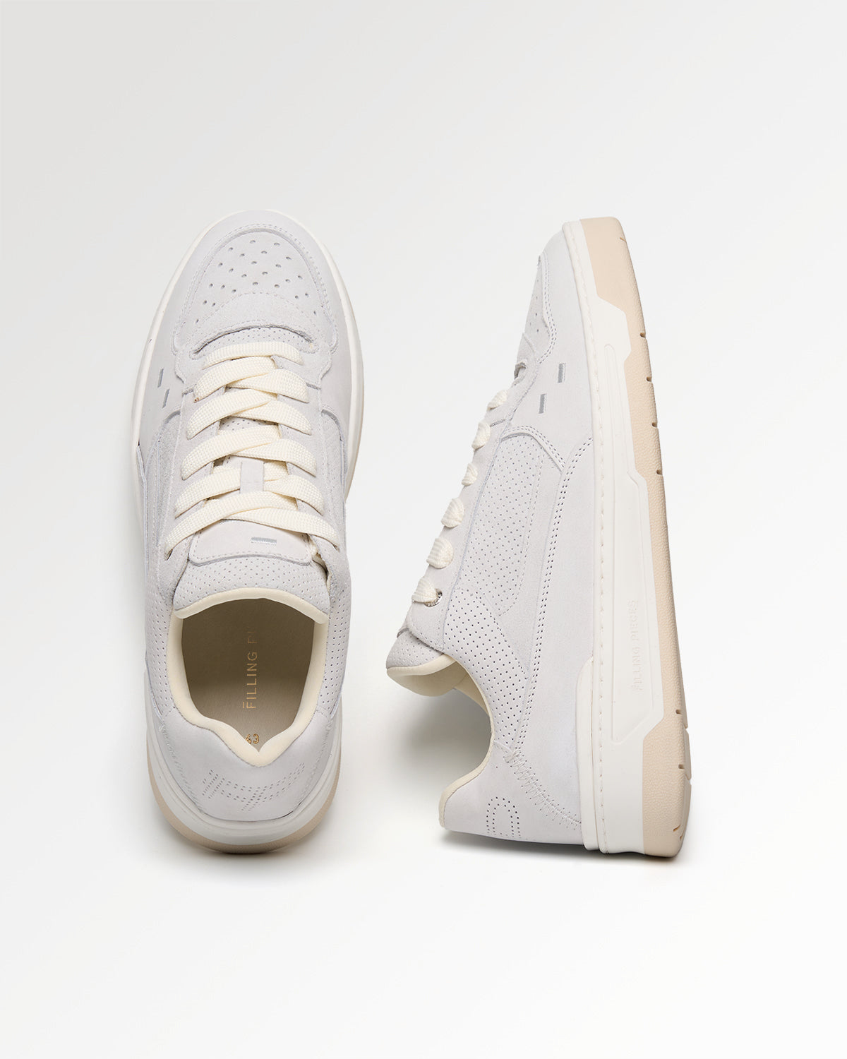 FILLING PIECES CRUISER SUEDE White