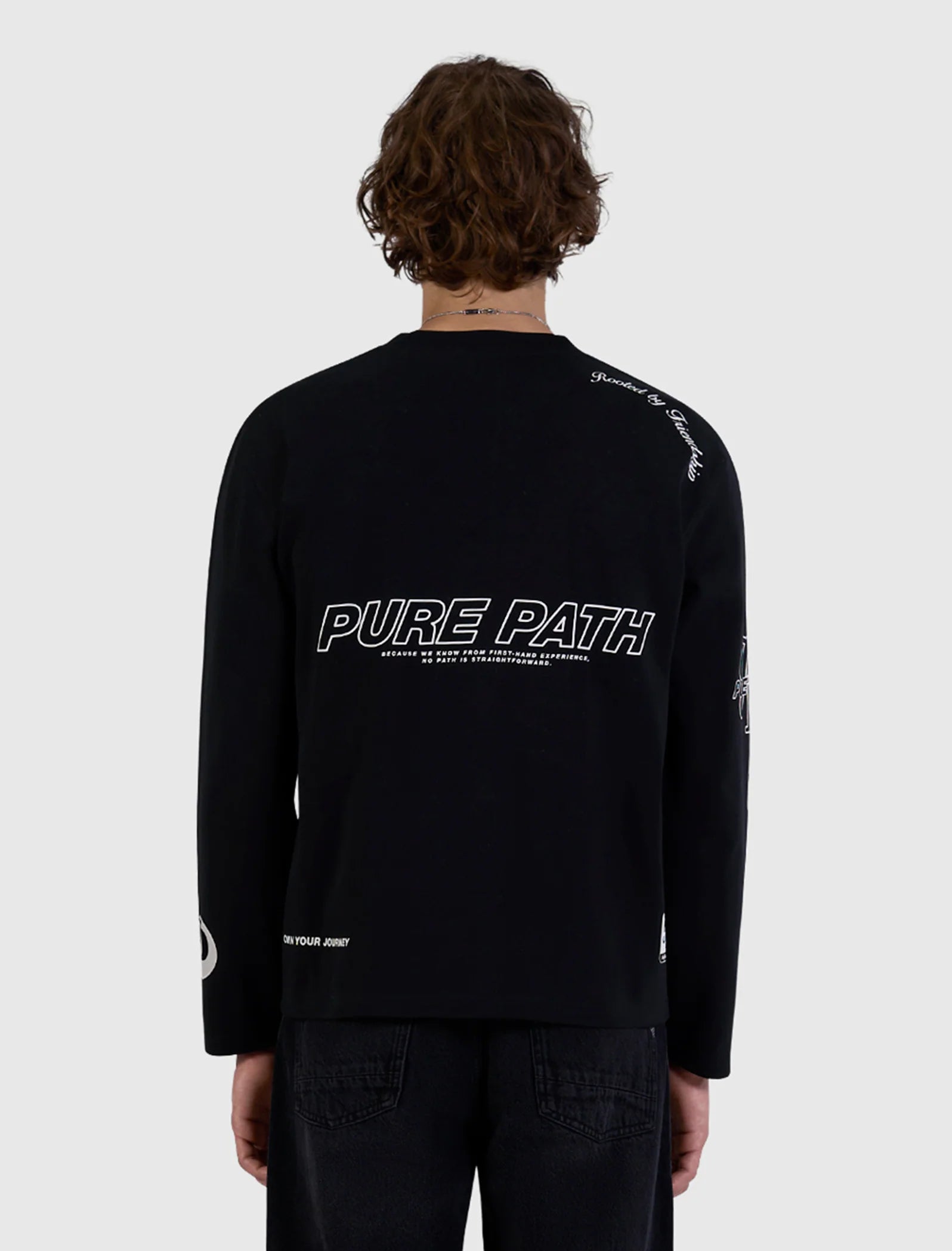 PURE PATH UNITED LONGSLEEVE T-SHIRT BOXY Black