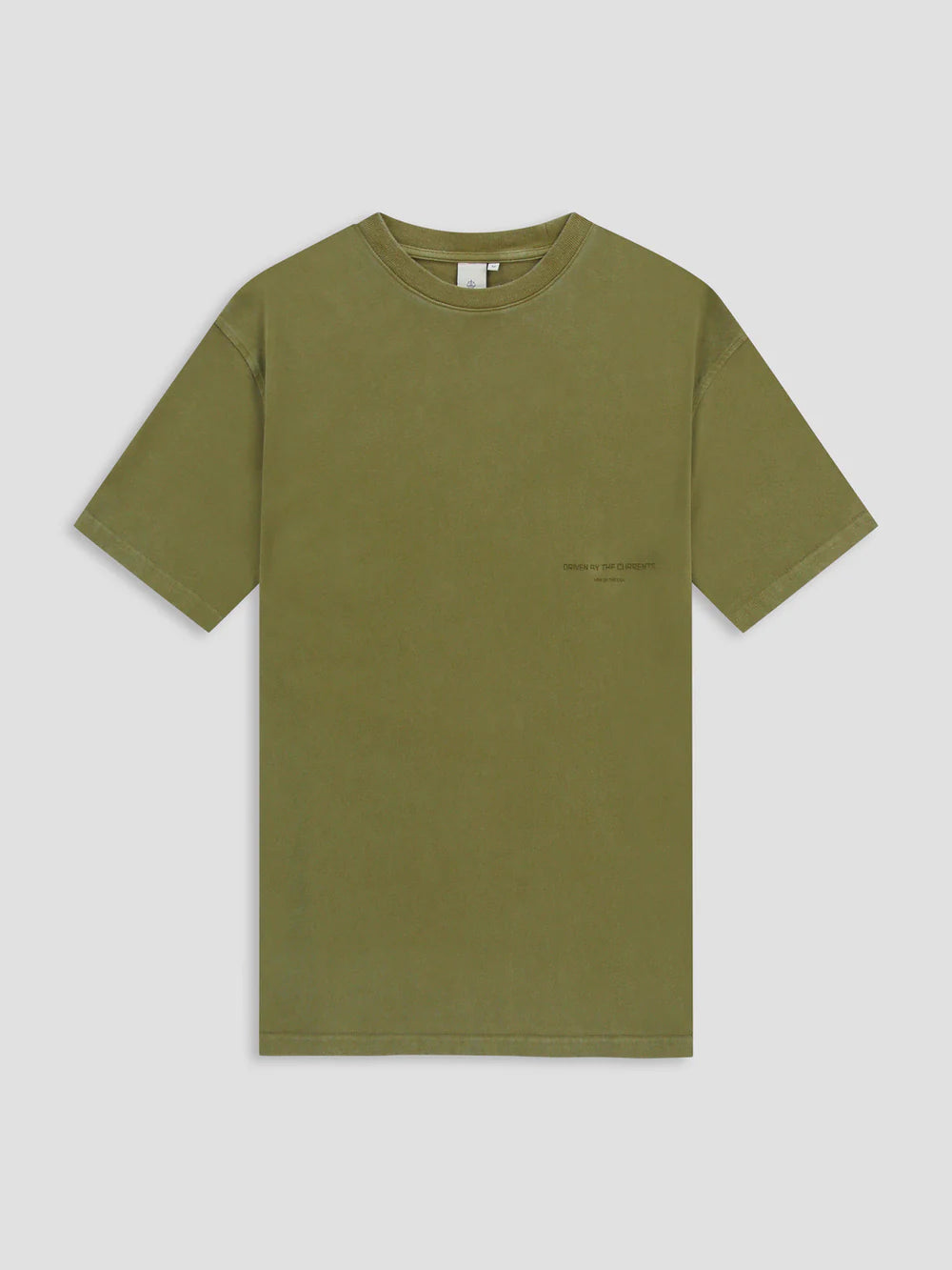 AQUALIS GARMENT DYED T-SHIRT Martine Olive