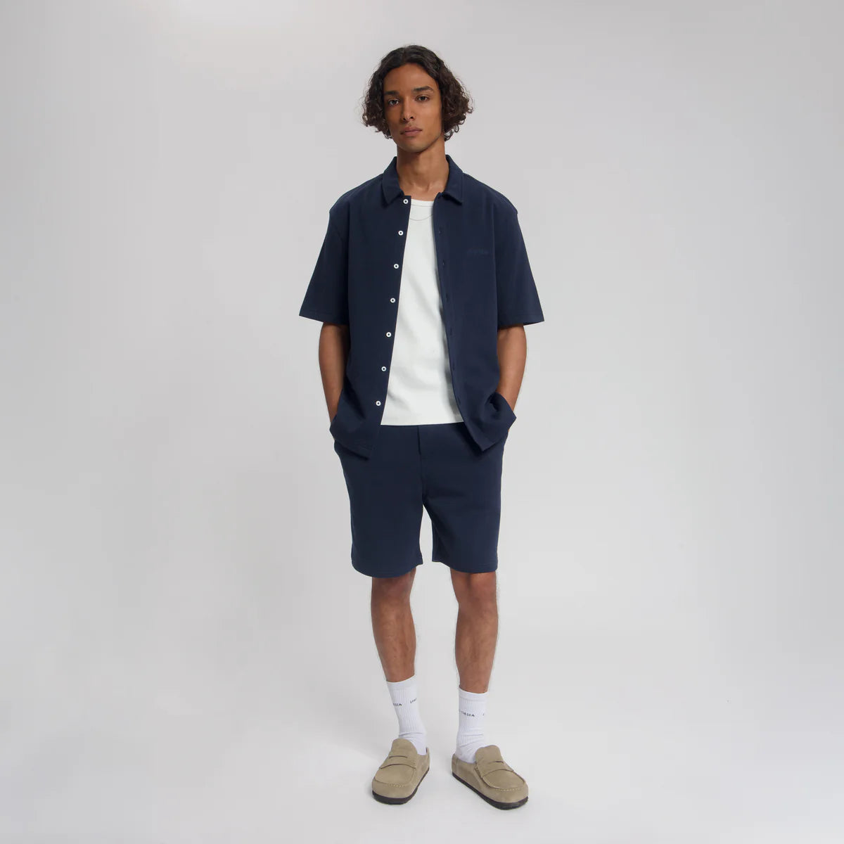 LAW OF THE SEA SAMUDRA STRUCTURED SHORTS Sky Captain