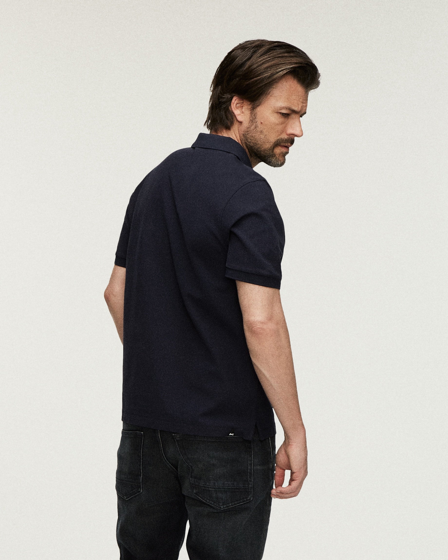 DENHAM FLOYD POLO Navy