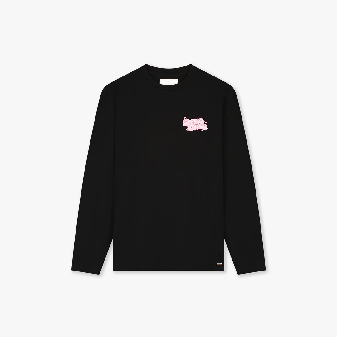 Croyez Fleur Heureuse Longsleeve Black