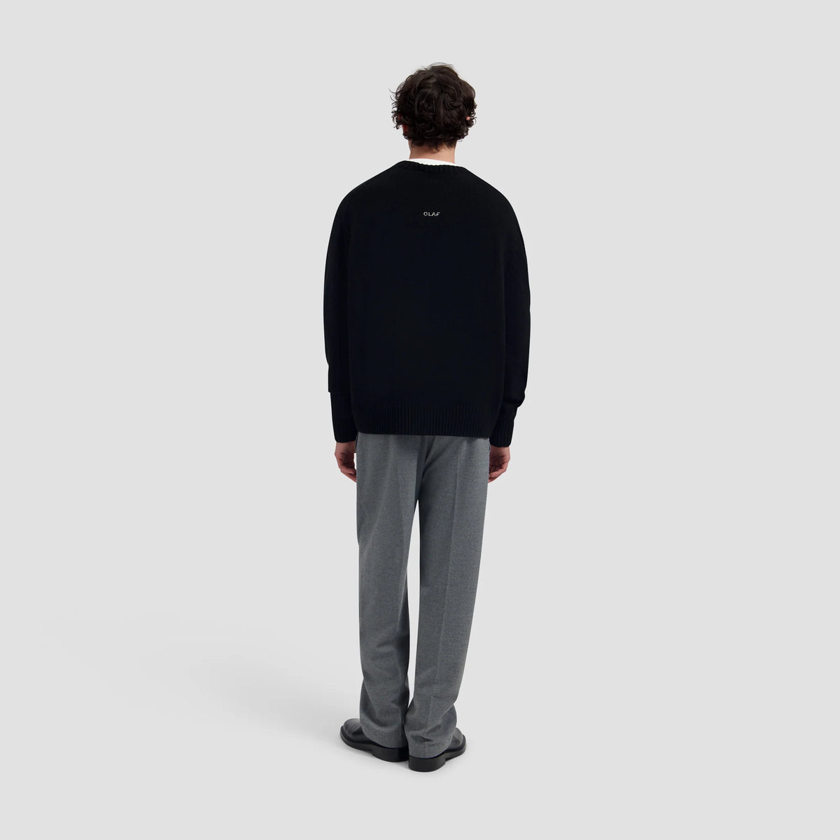OLAF ESSENTIAL KNITTED CREWNECK Black
