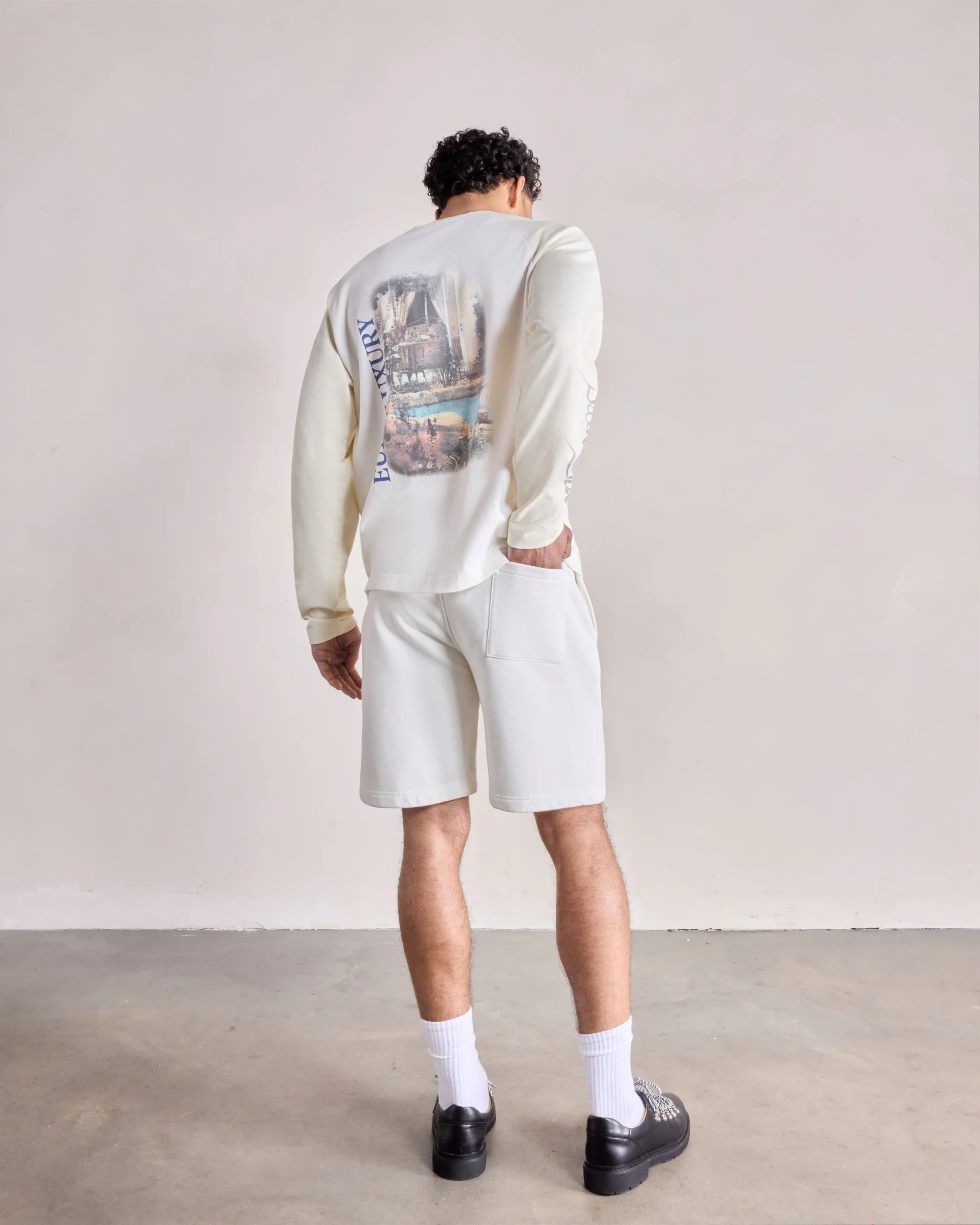 SAINT BLANC EURO LUXURY RAGLAN LONGSHIRT Cream
