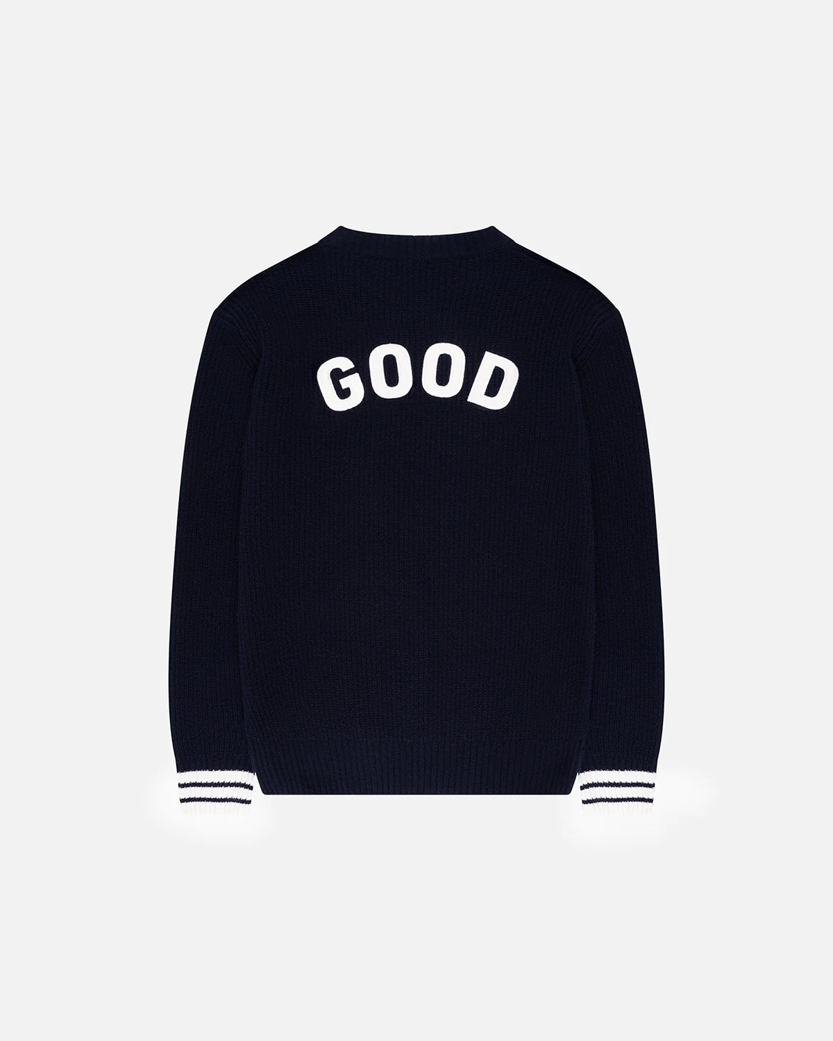 GOOD PEOPLE Kane Good Knitted Sweater Navy White