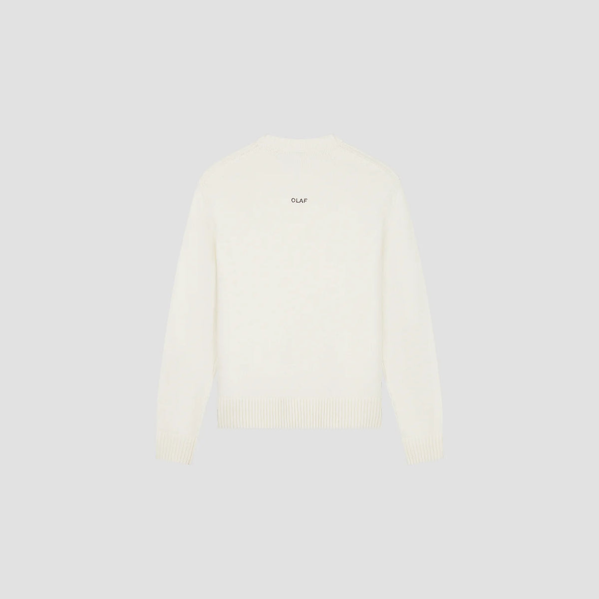 OLAF ESSENTIAL KNITTED CREWNECK Off White /Mulch