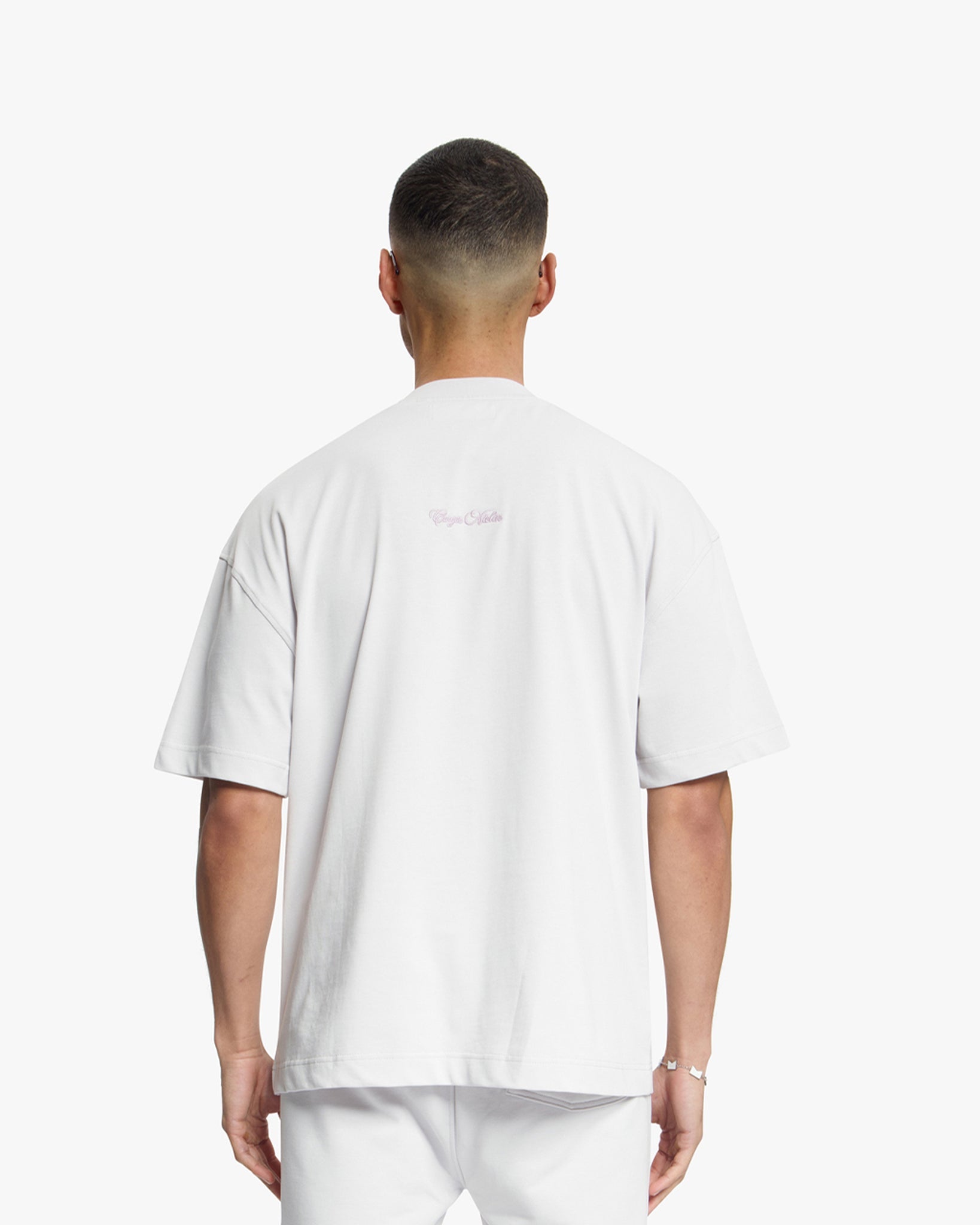 Croyez Contour De La Fleur T-Shirt | Light Grey
