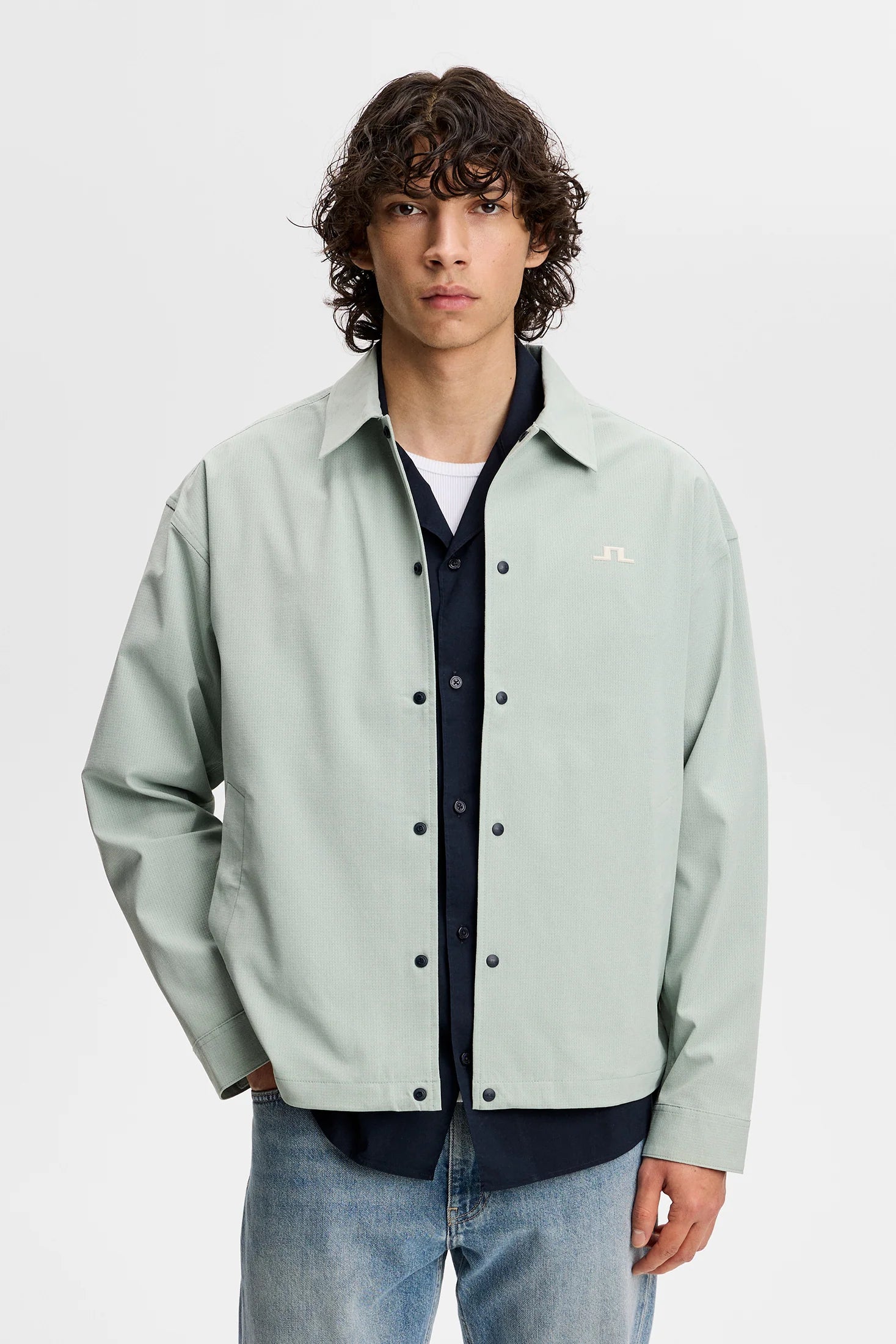 J.LINDEBERG DEX COACH OVERSHIRT Jadeite