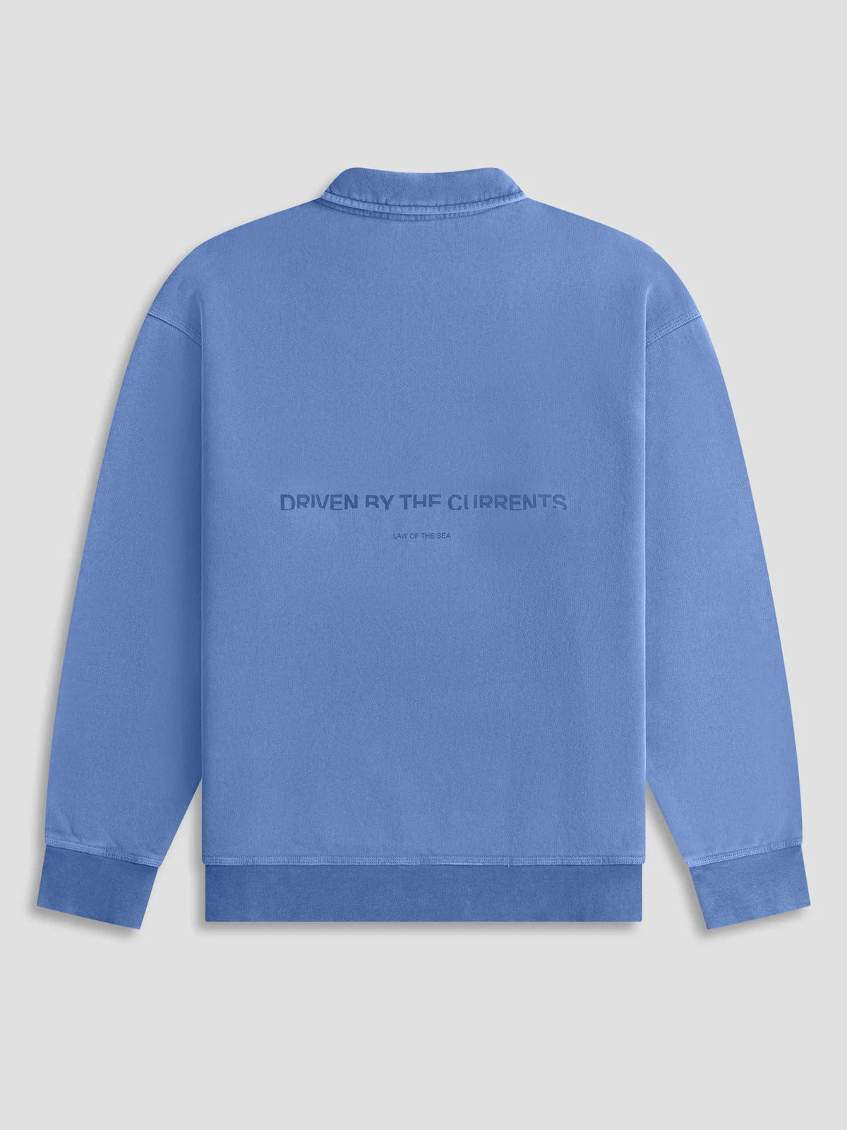 RUSK GARMENT DYED SWEAT POLO Dutch Blue