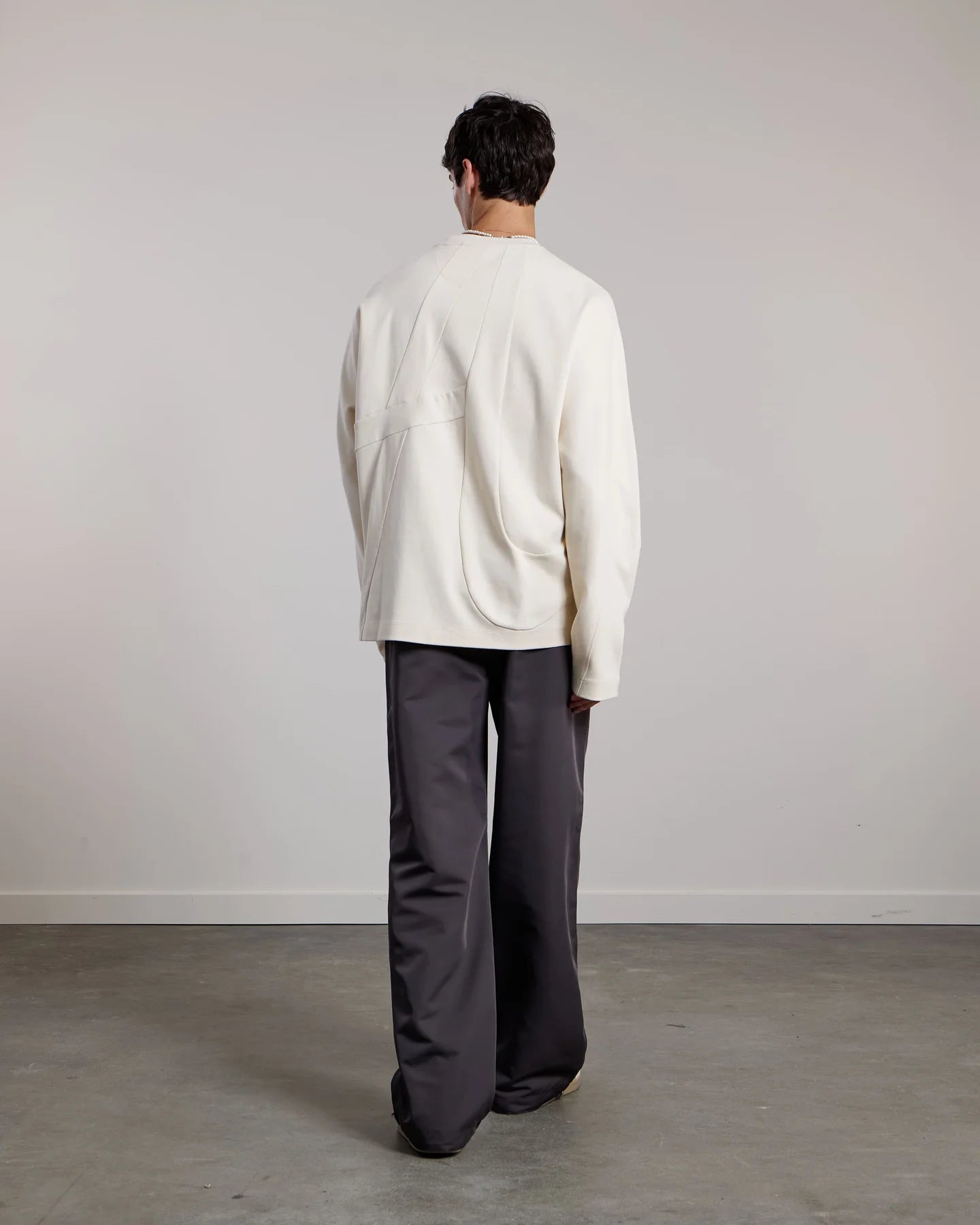 AEDEN SOLON LONG-SLEEVE TEE | WHITE CAP GREY