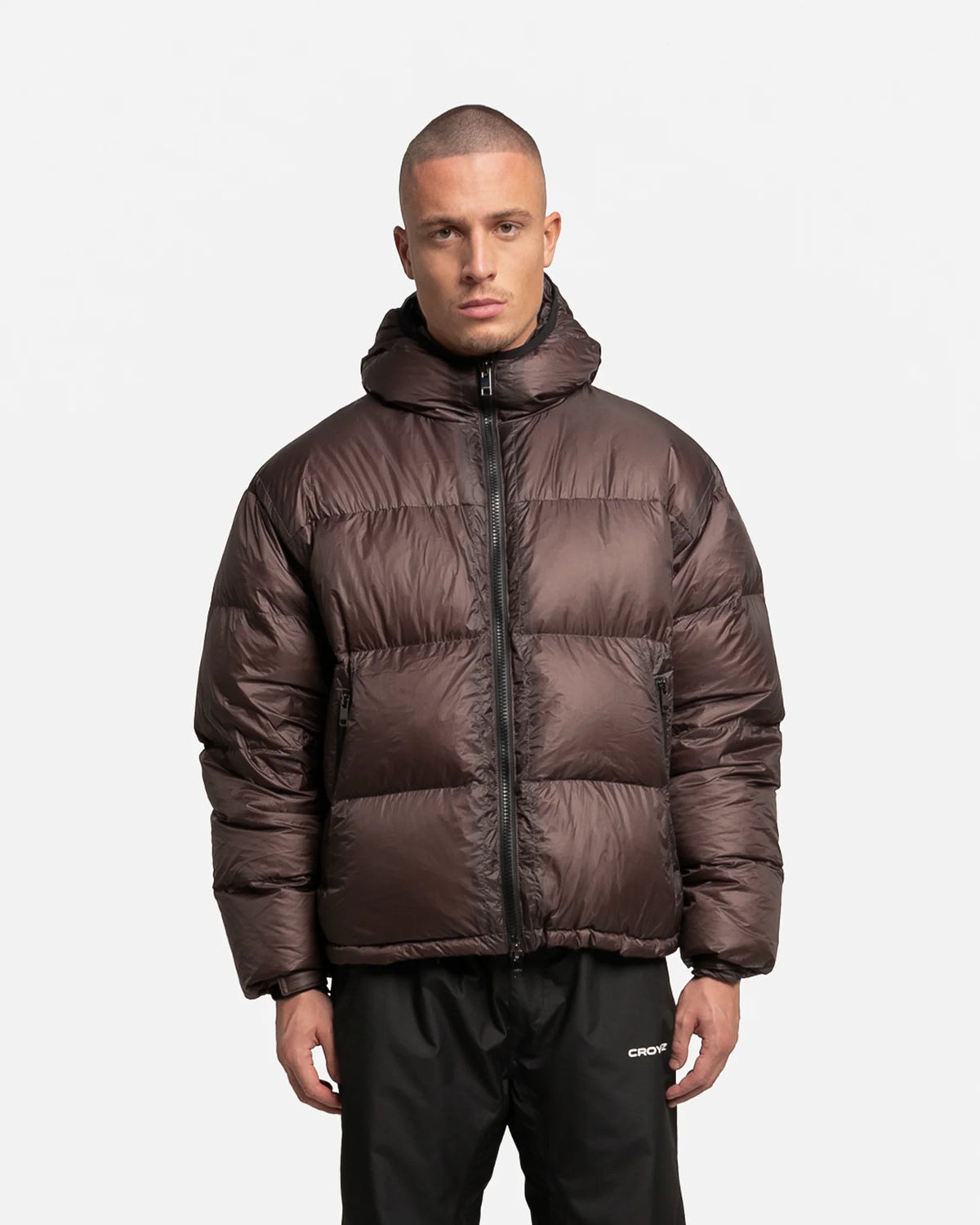Croyez Translucide Puffer Jacket | Raisin Red
