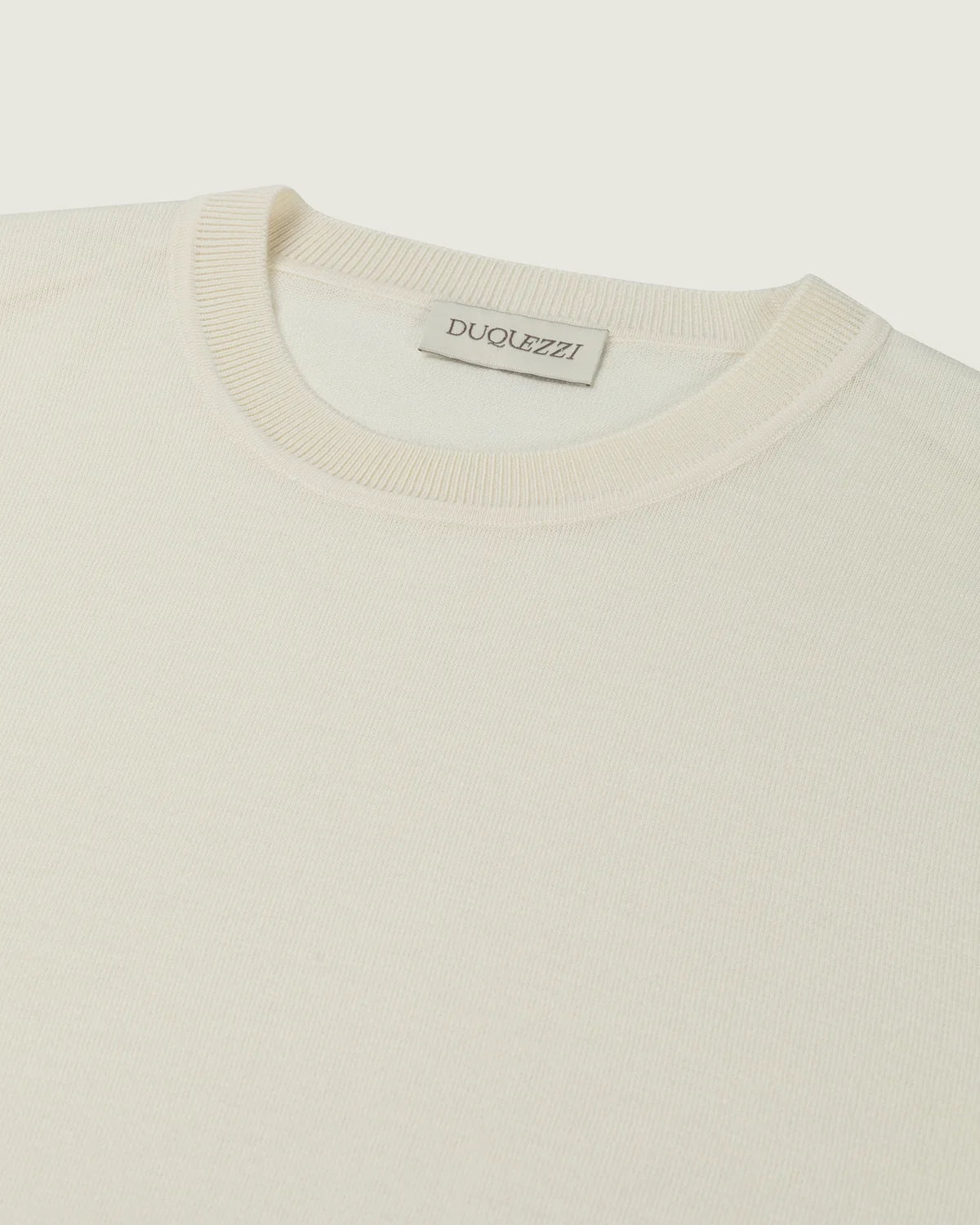 DUQUEZZI MERINO T-SHIRT | OFF-WHITE