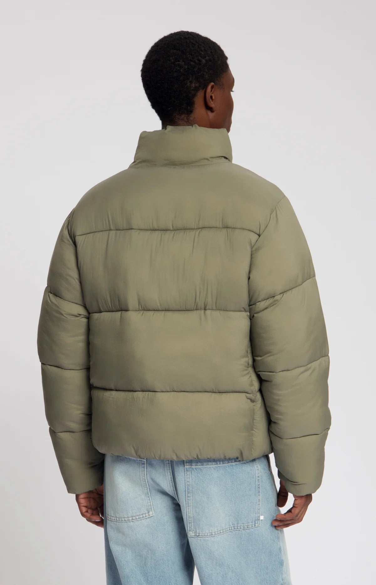 LAW OF THE SEA HAZE SHORT PUFFER JACKET Martini Olive