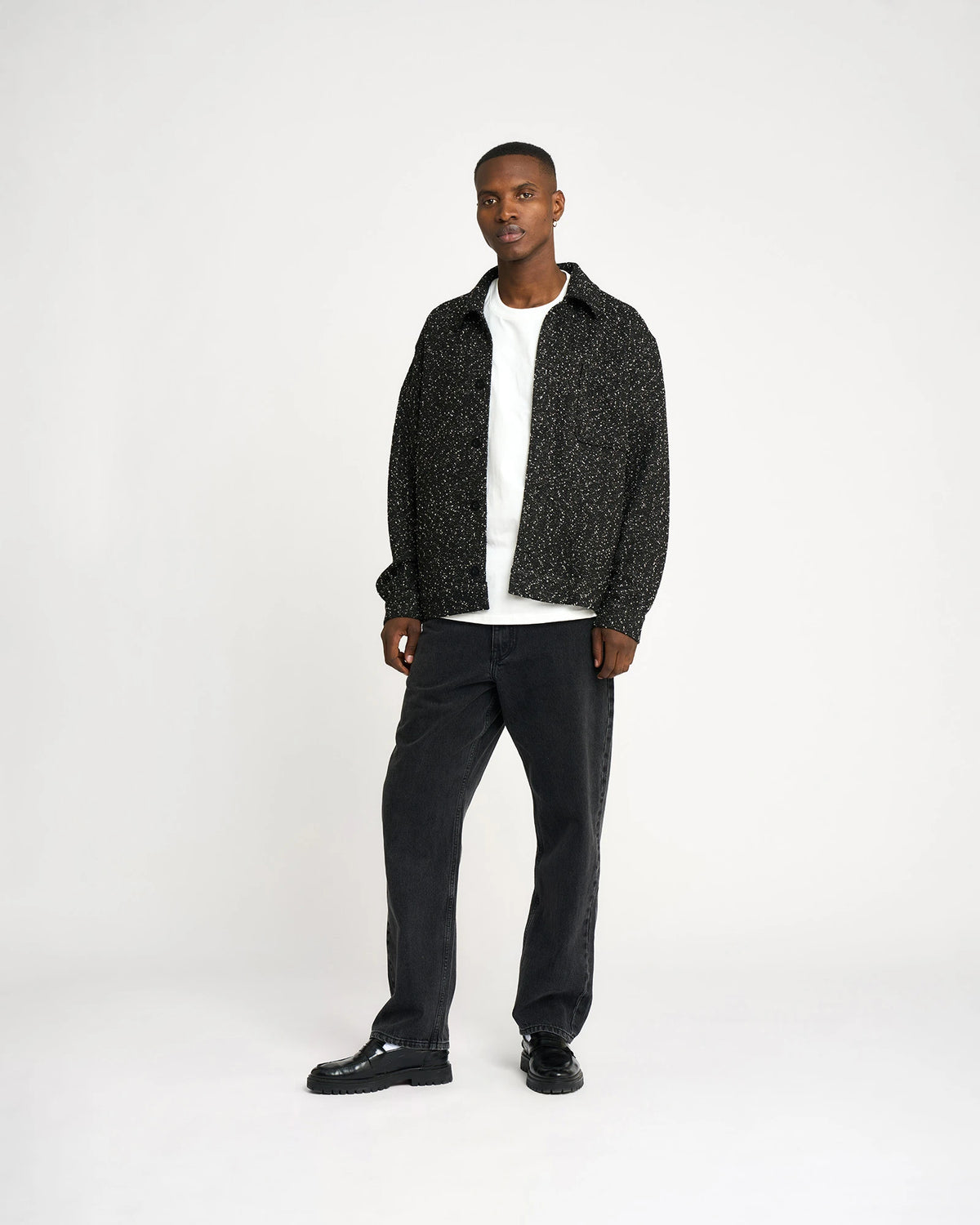 RESTERÖDS JOEY OVERSHIRT | BLACK