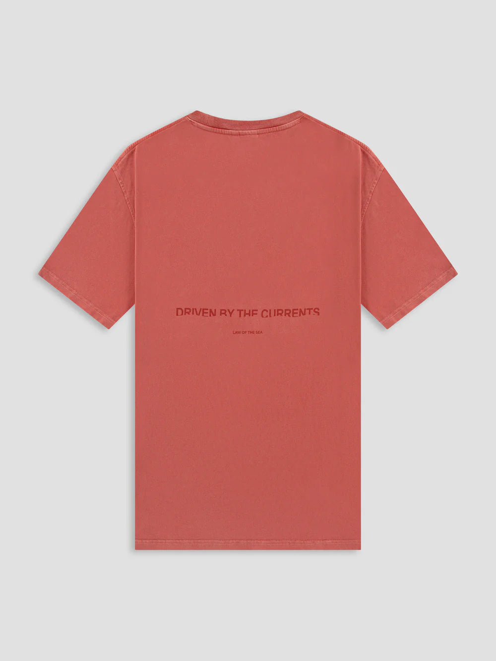AQUALIS GARMENT DYED T-SHIRT Terra Red