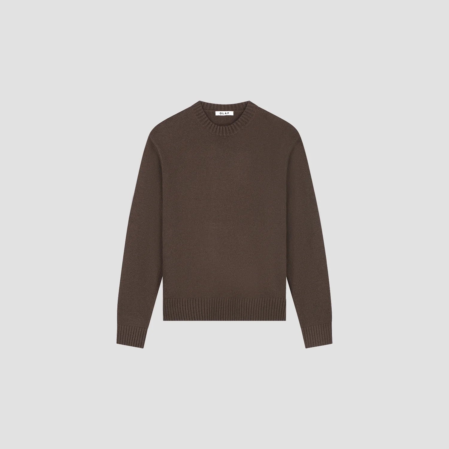 OLAF ESSENTIAL KNITTED CREWNECK Chocolate Plum