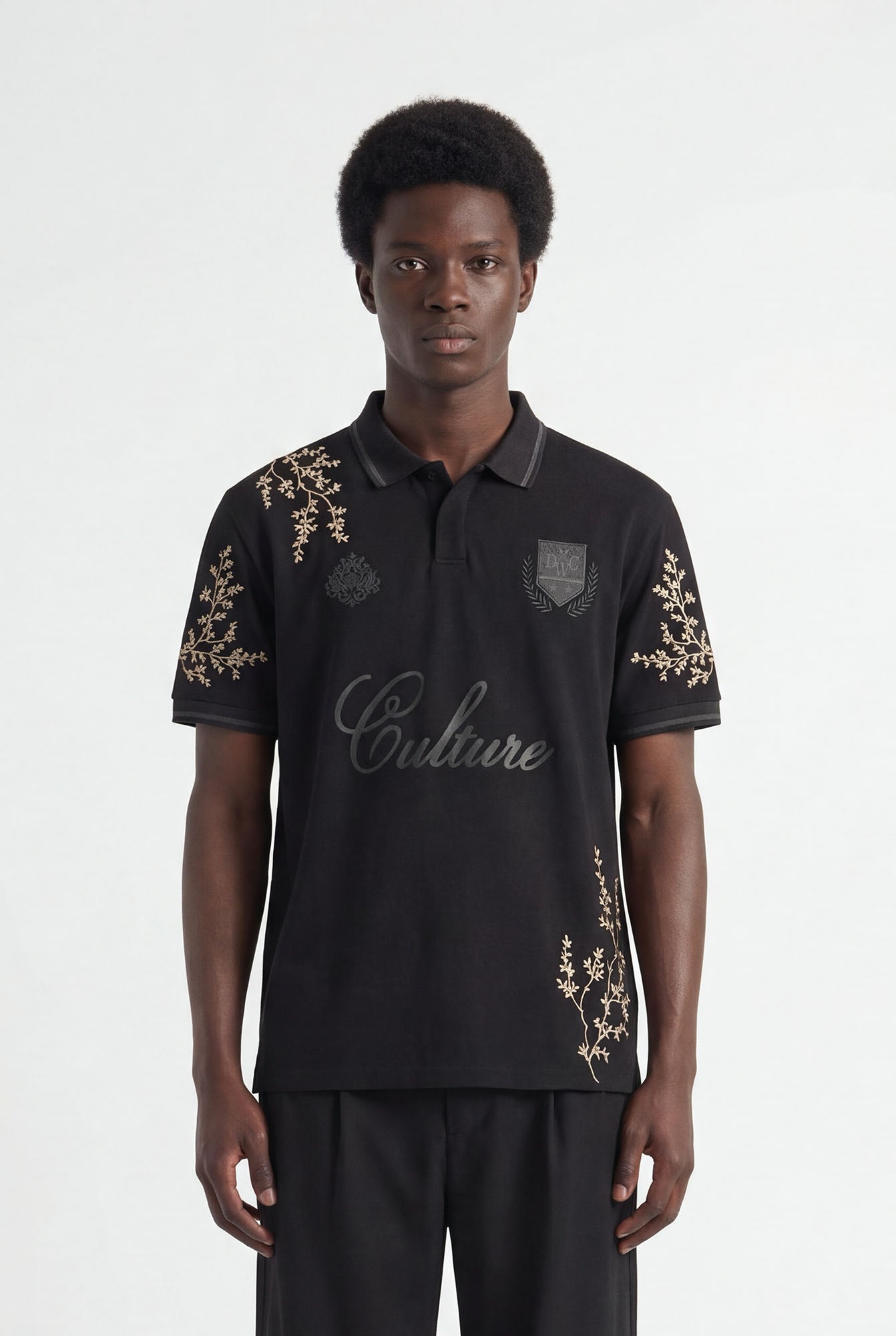 DON'T WASTE CULTURE Momohana T-shirt Black