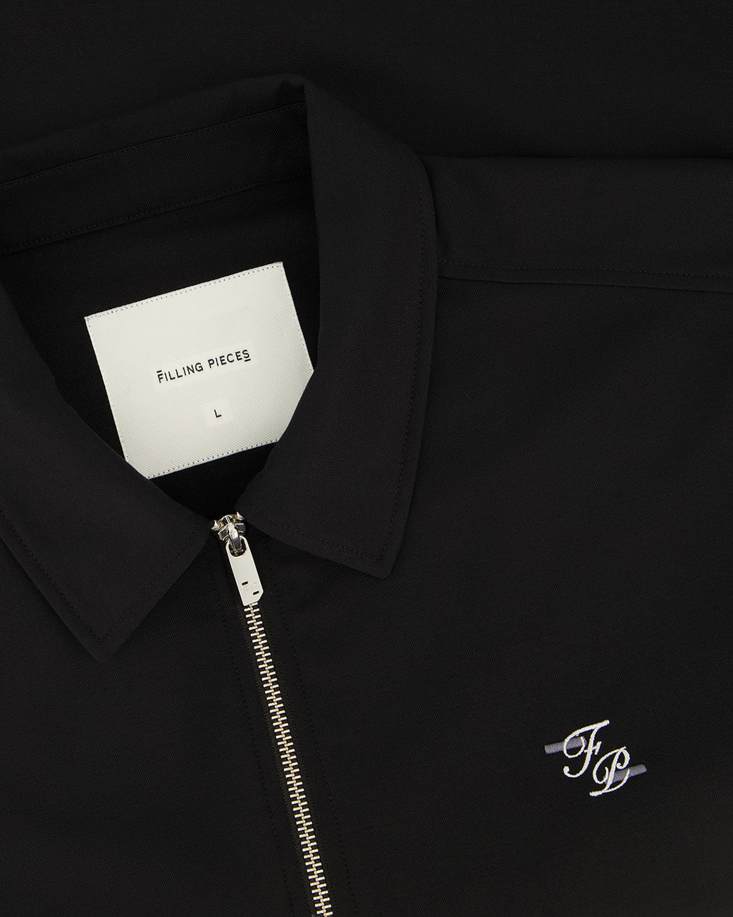 FILLING PIECES Coach Jacket Twill Wool Black