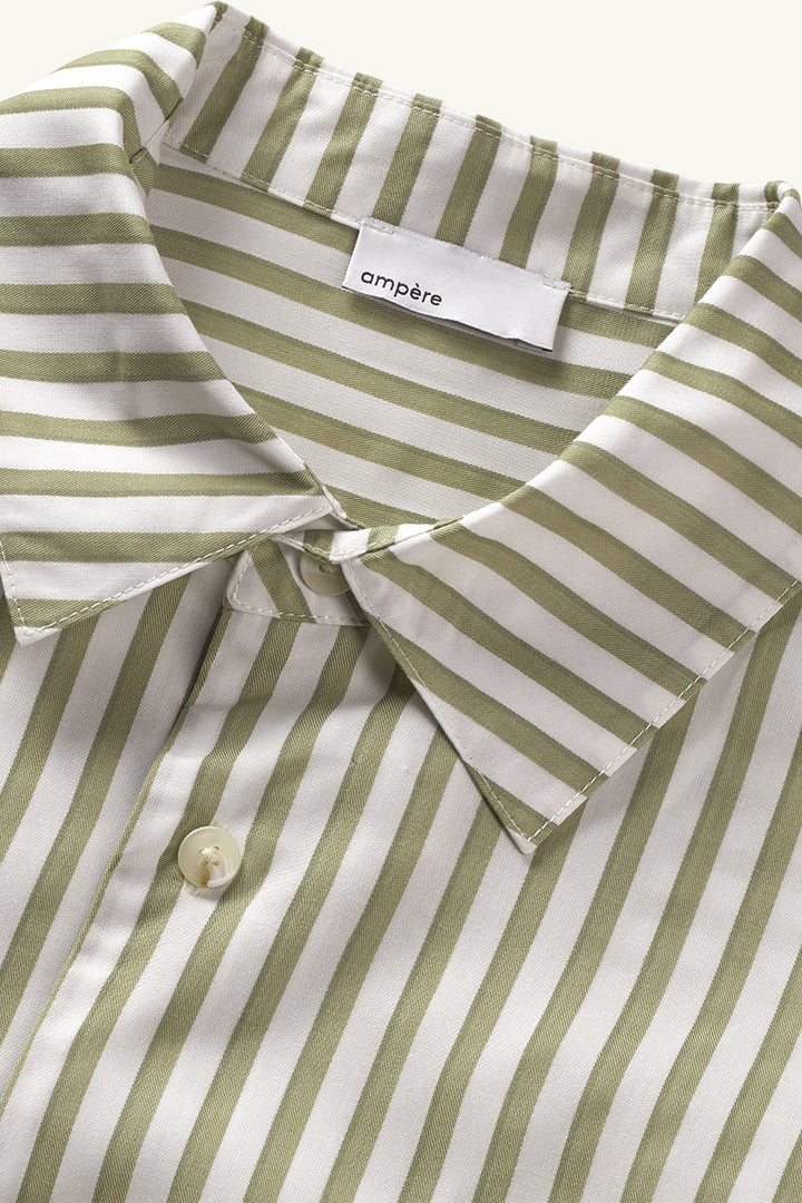 Ampére Gerrit Light Woven Oversized Shirt in Abbey Stone
