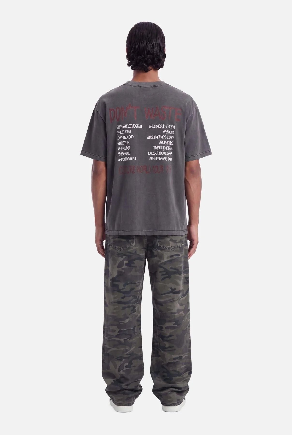 DON’T WASTE CULTURE JOVI T-SHIRT | WASHED BLACK