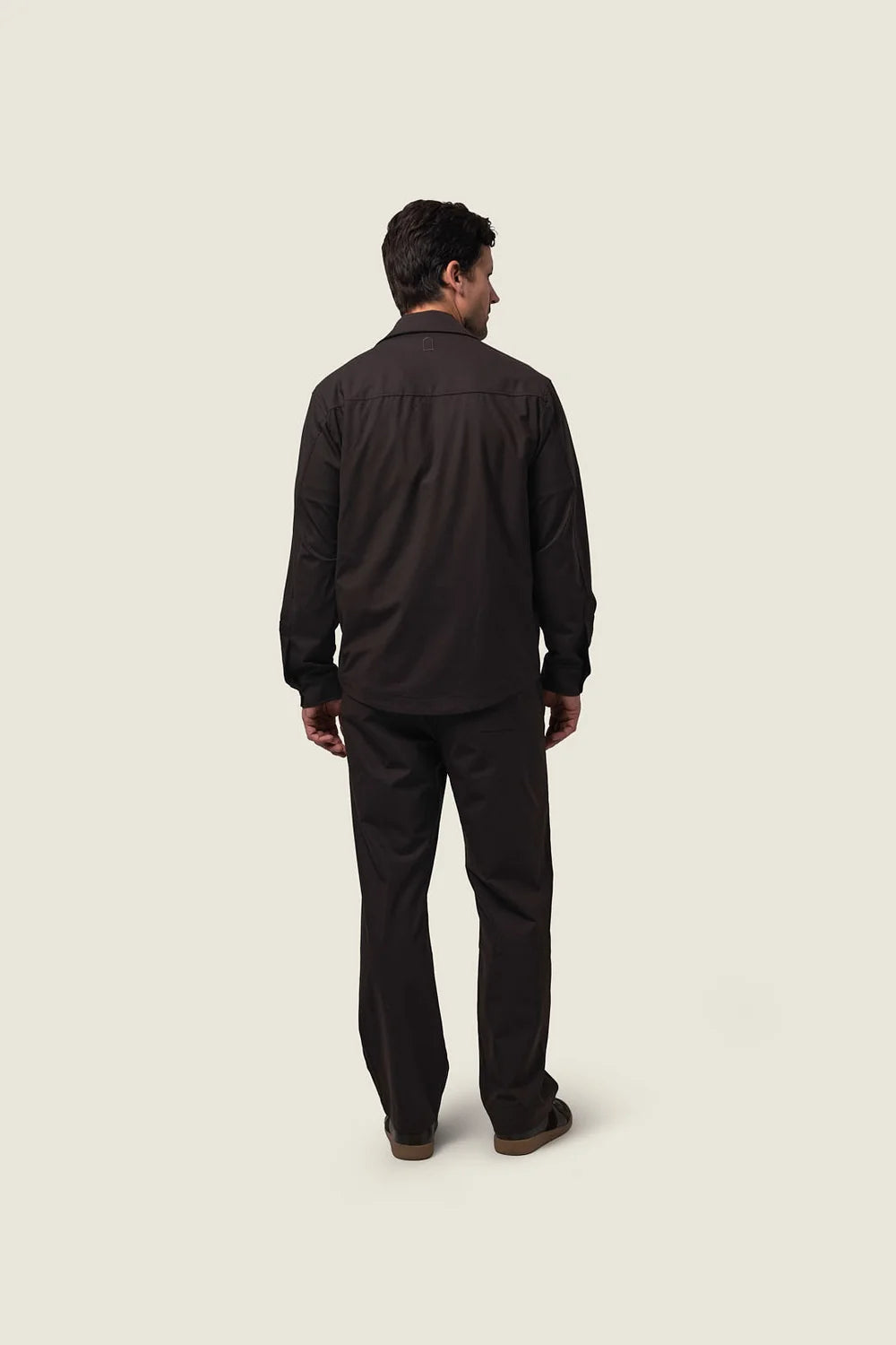 DUQUEZZI WOOL STRETCH JACKET CASELLA | DARK BROWN