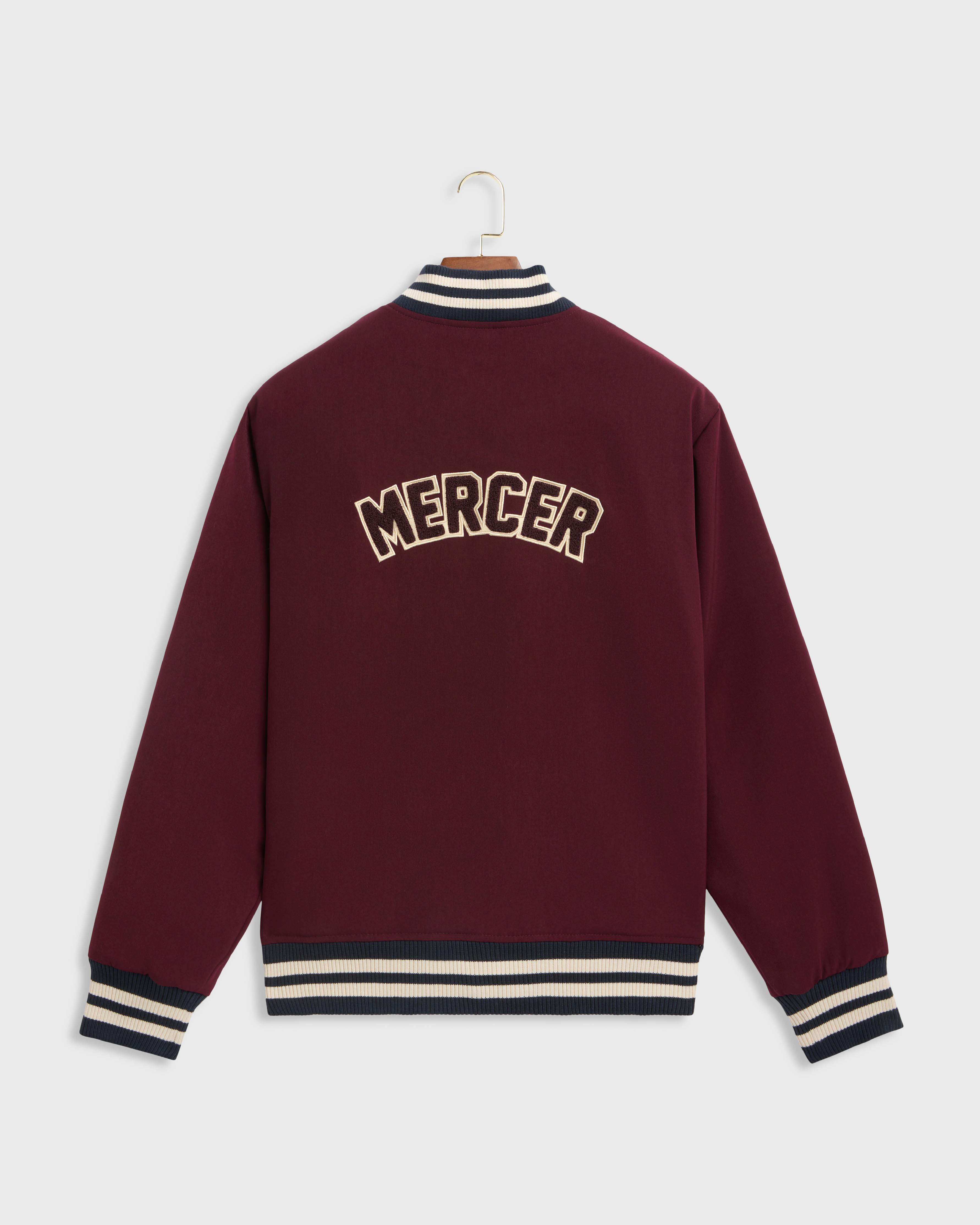 MERCER The Mercer Varsity Jacket Bordeaux