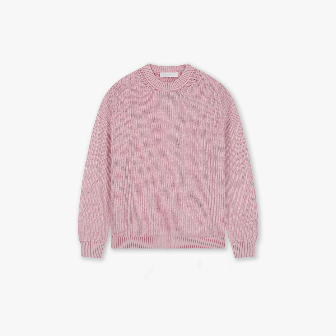 Croyez Ribbed Knit Sweater | Pink