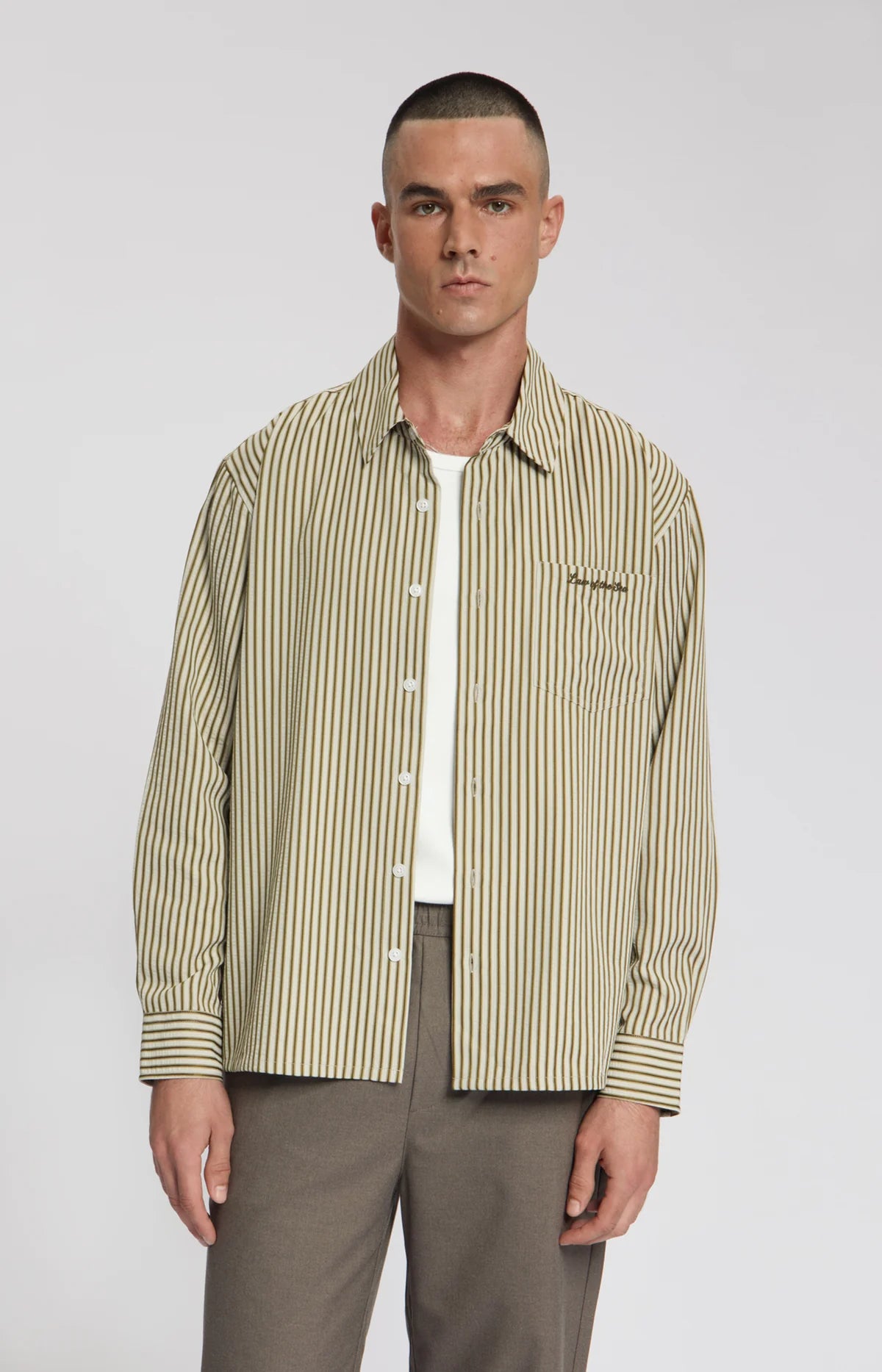STARBOARD YARN DYED STRIPED SHIRT Beech