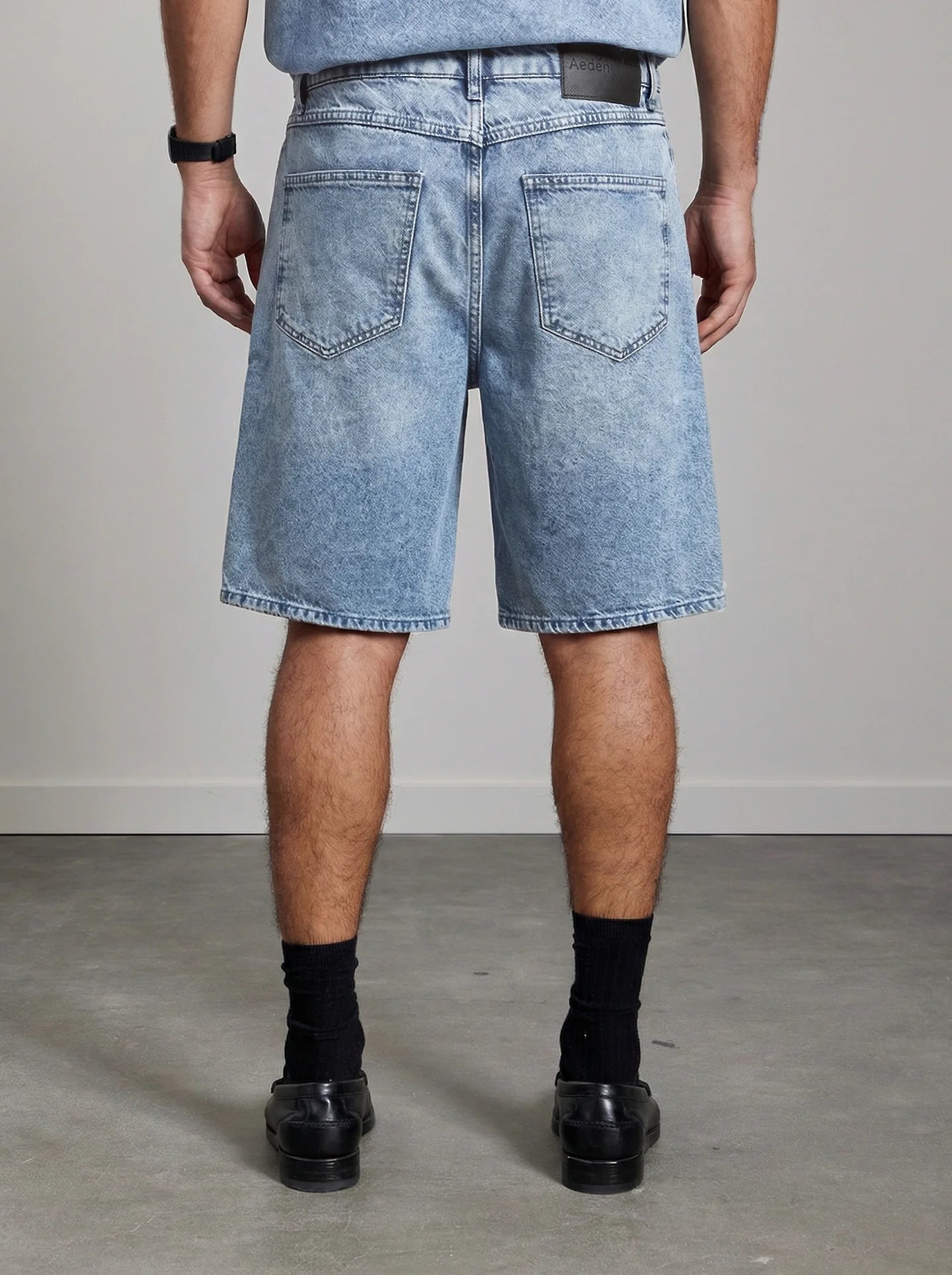 AEDEN BREECH SHORTS | LIGHT BLUE DENIM