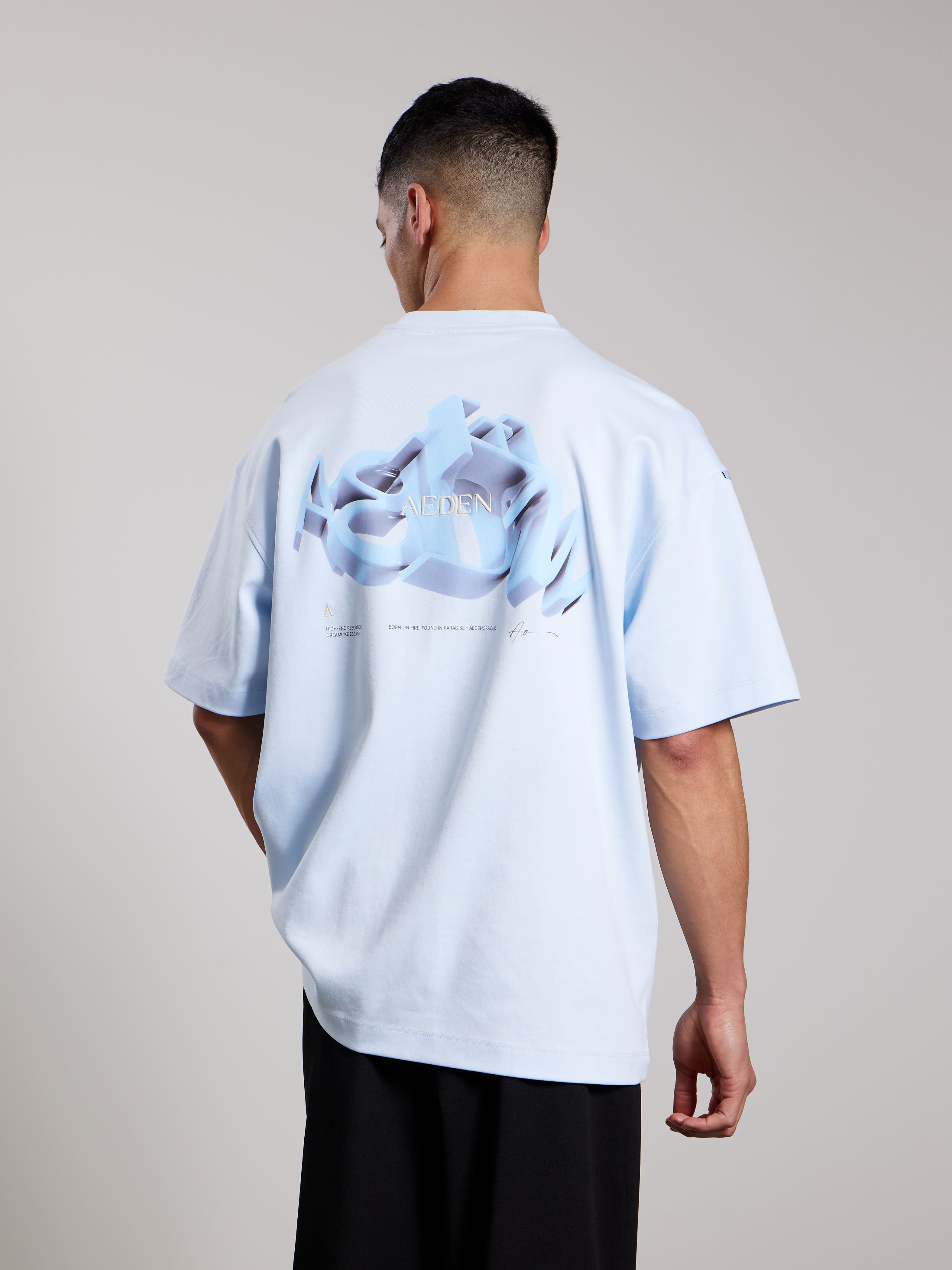 AEDEN ROMELO TEE Ice Water