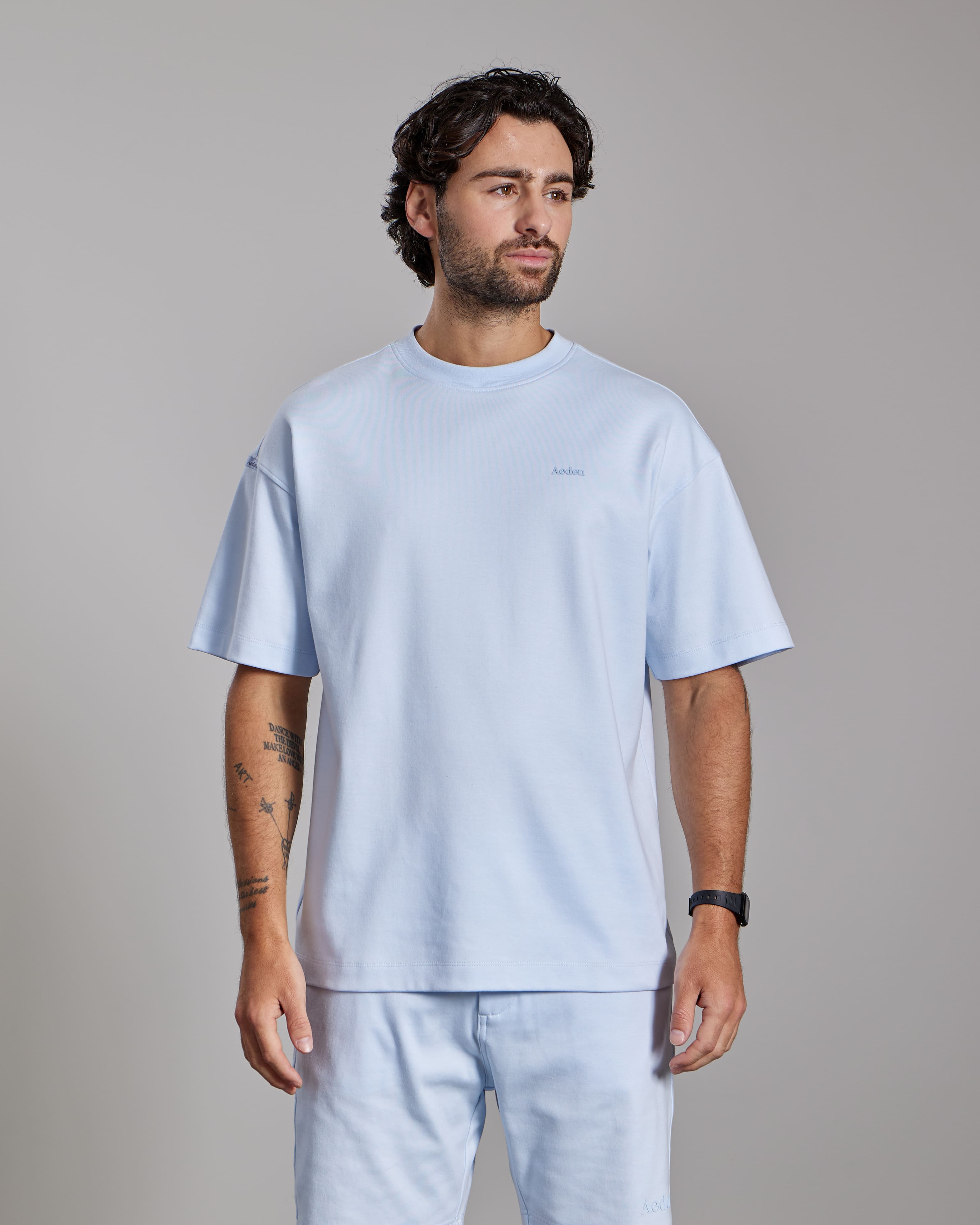 AEDEN ZAVIANO TEE Ice Water