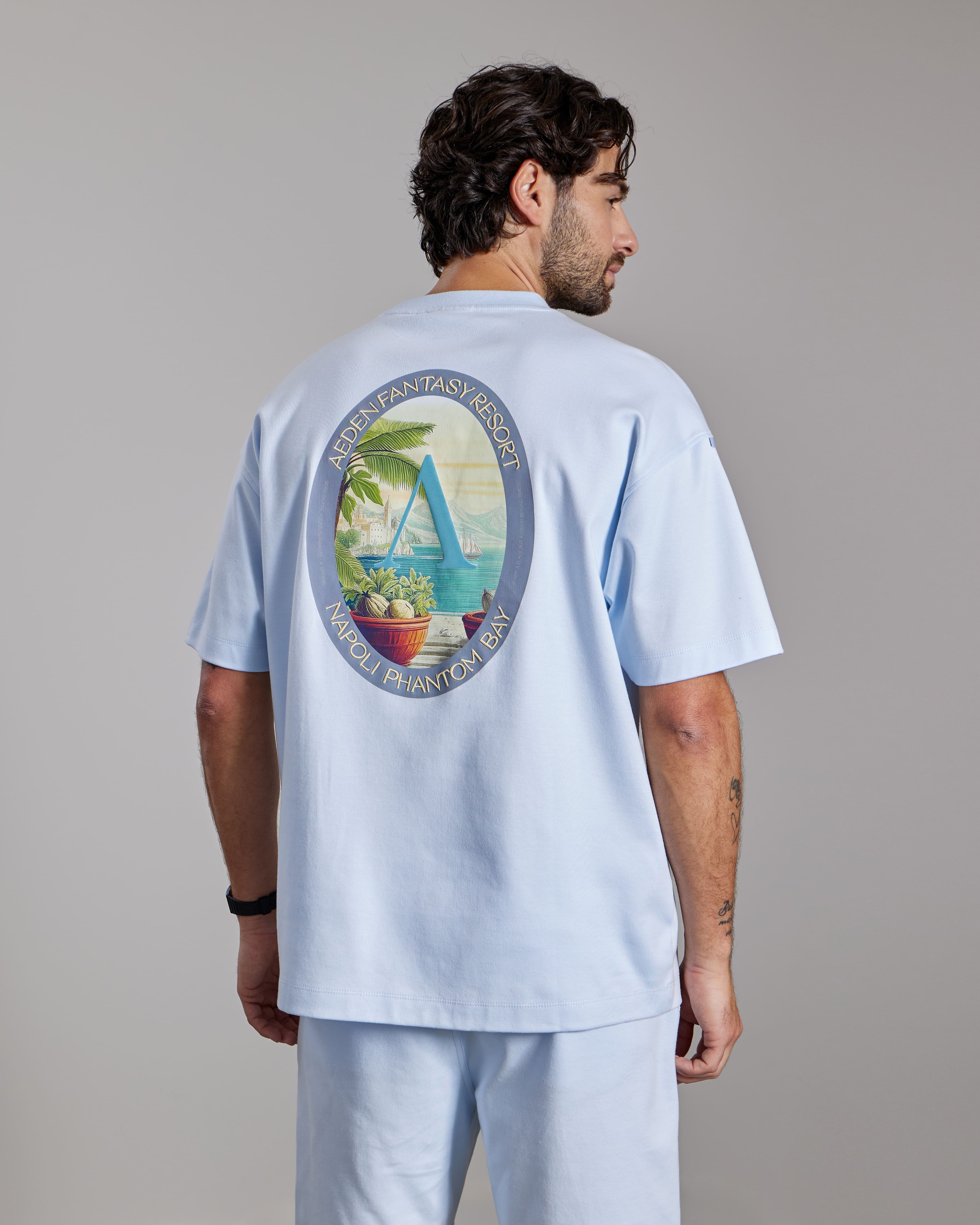 AEDEN ZAVIANO TEE Ice Water