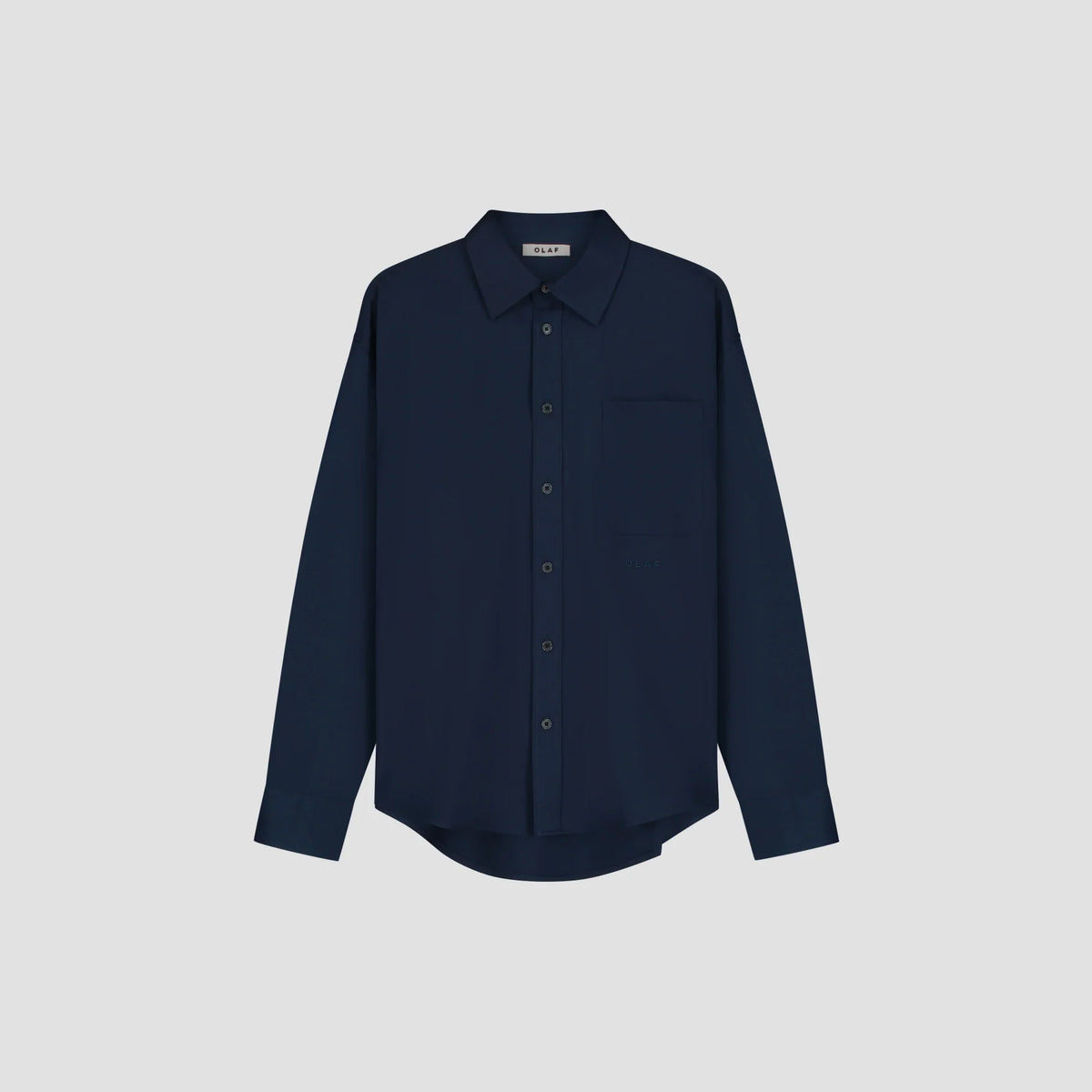 OLAF WOOL BLEND SHIRT Navy