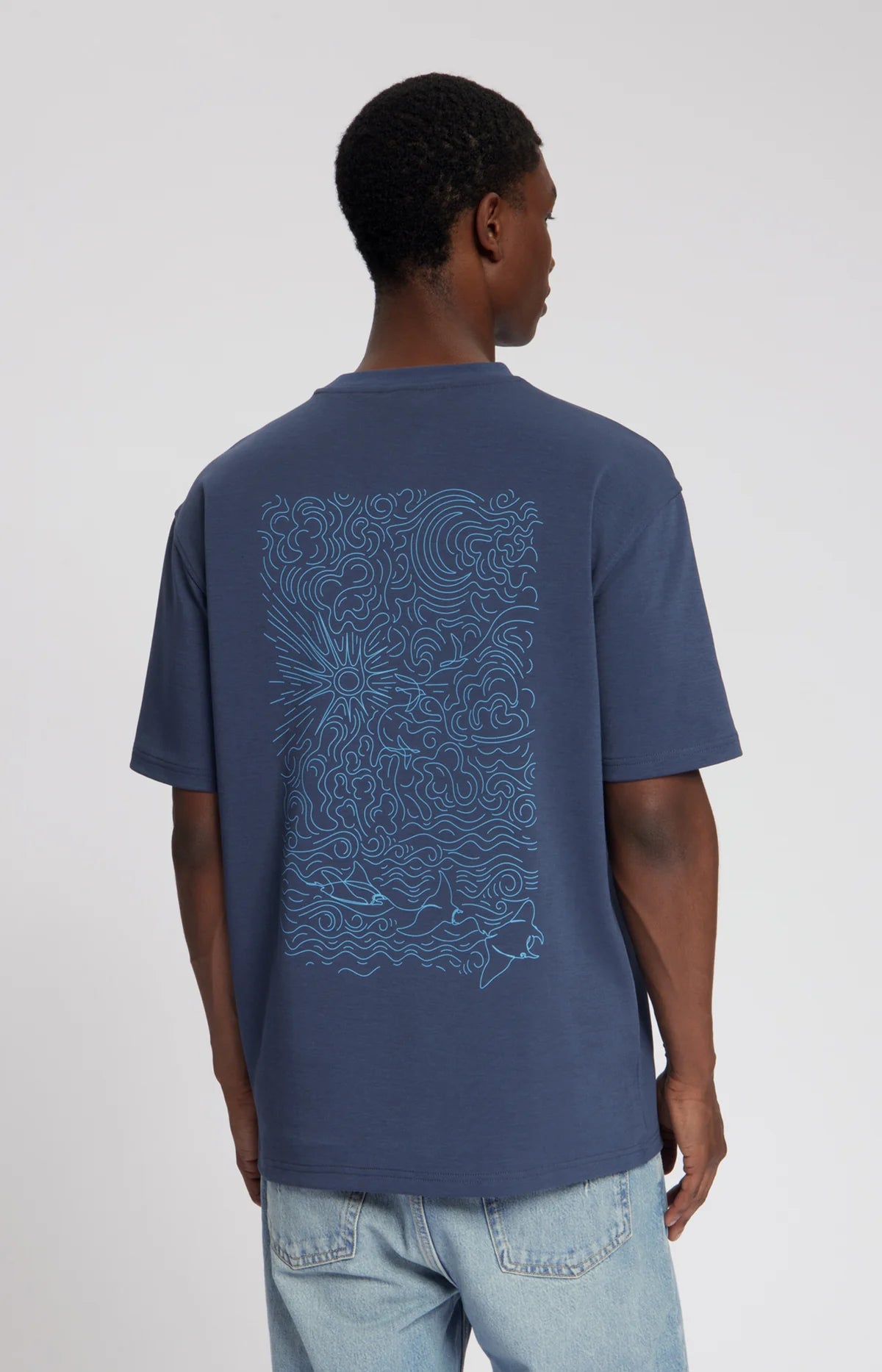 PASSAGE ARTWORK T-SHIRT Mood Indigo