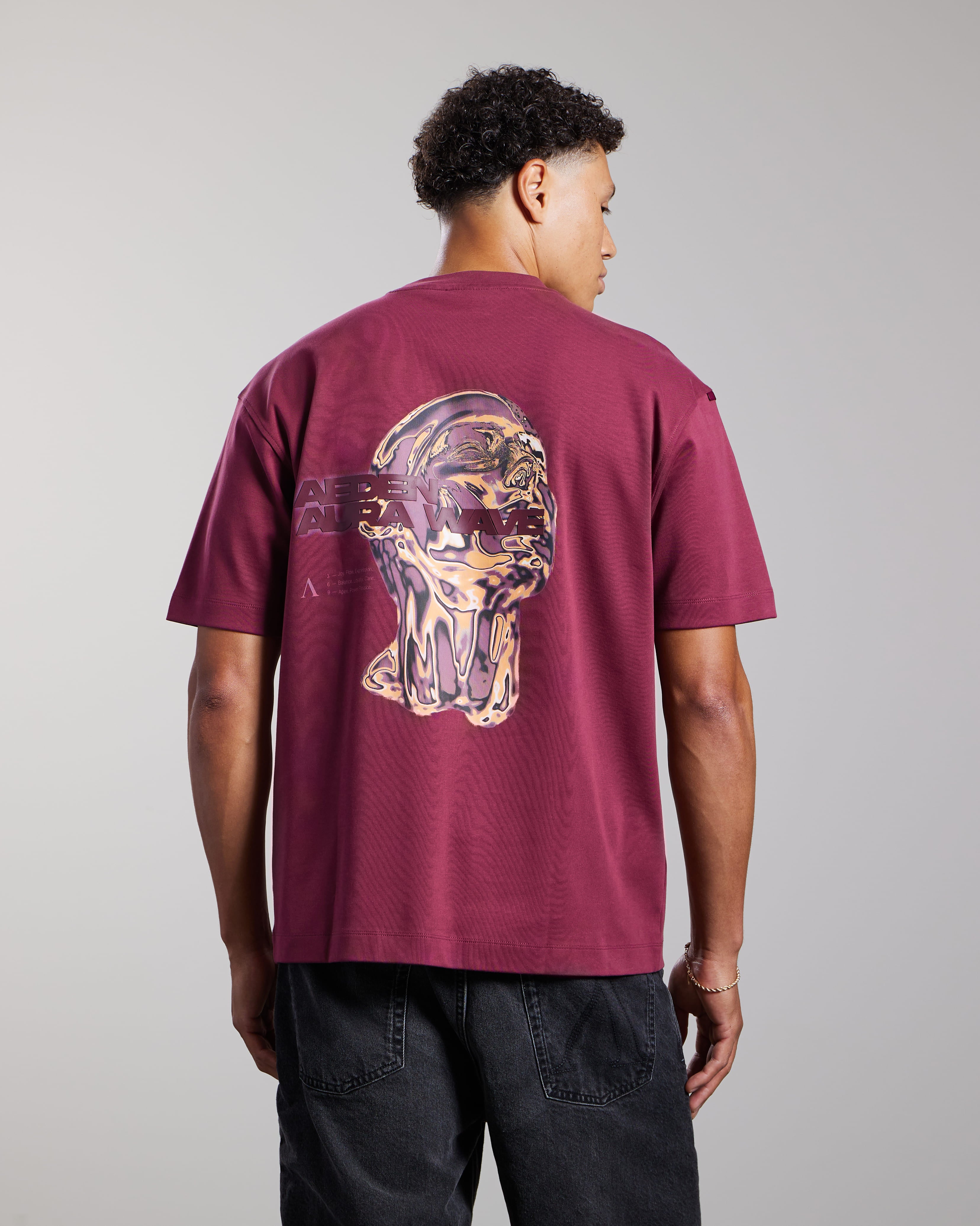 AEDEN LUMA TEE BORDEAUX