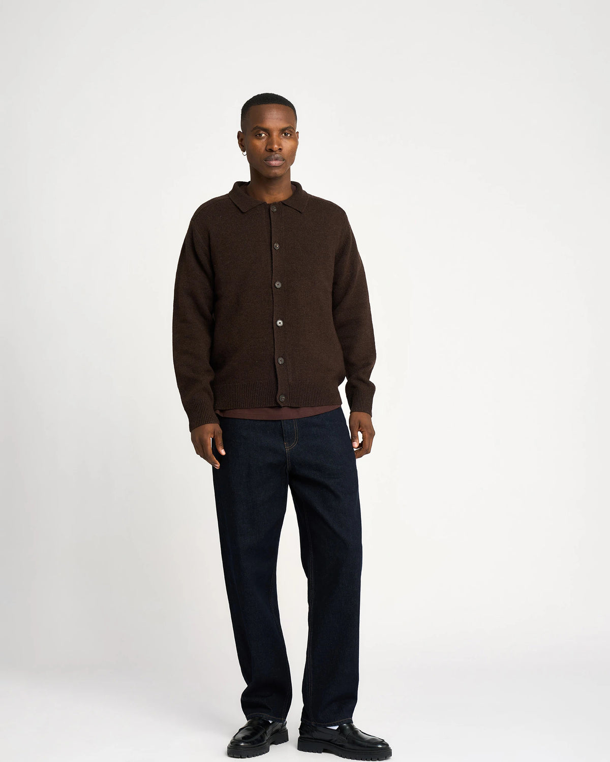 RESTERÖDS DEAN CARDIGAN | BROWN