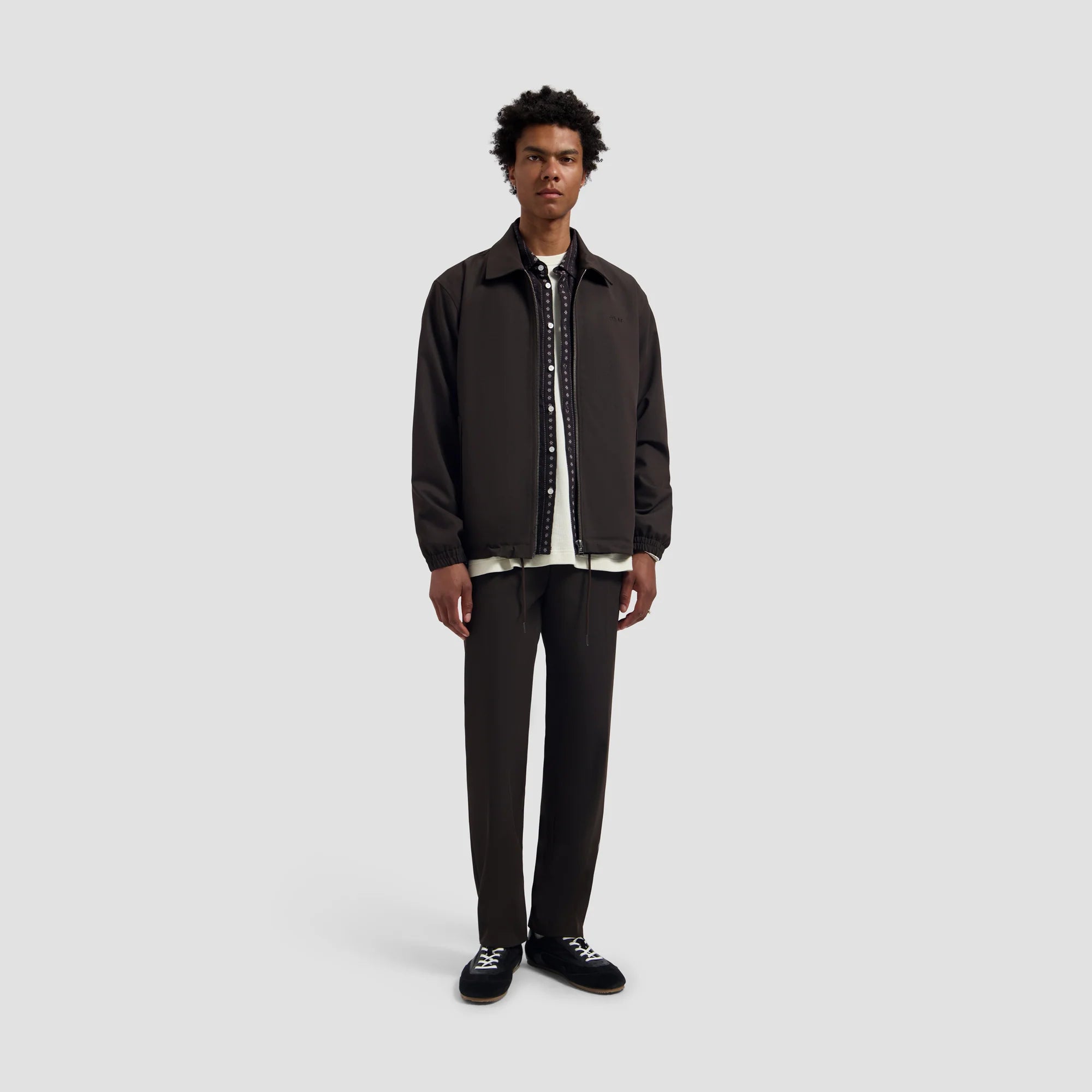 OLAF COACH JACKET - CHOCOLATE PLUM